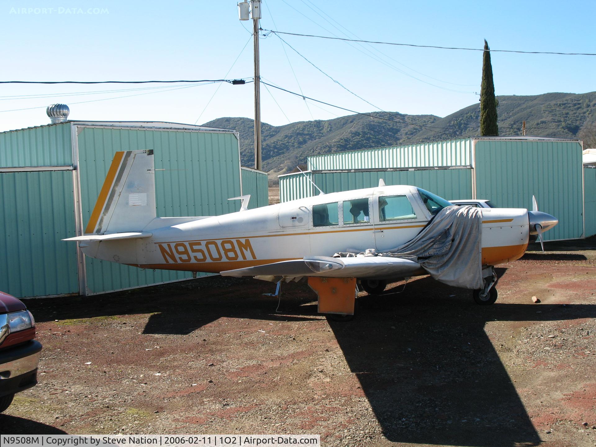 N9508M, 1966 Mooney M20F Executive C/N 670085, AirWolf Inc (Coconut Grove, FL) 1966 Mooney M20F at Lampson Field (Lakeport), CA