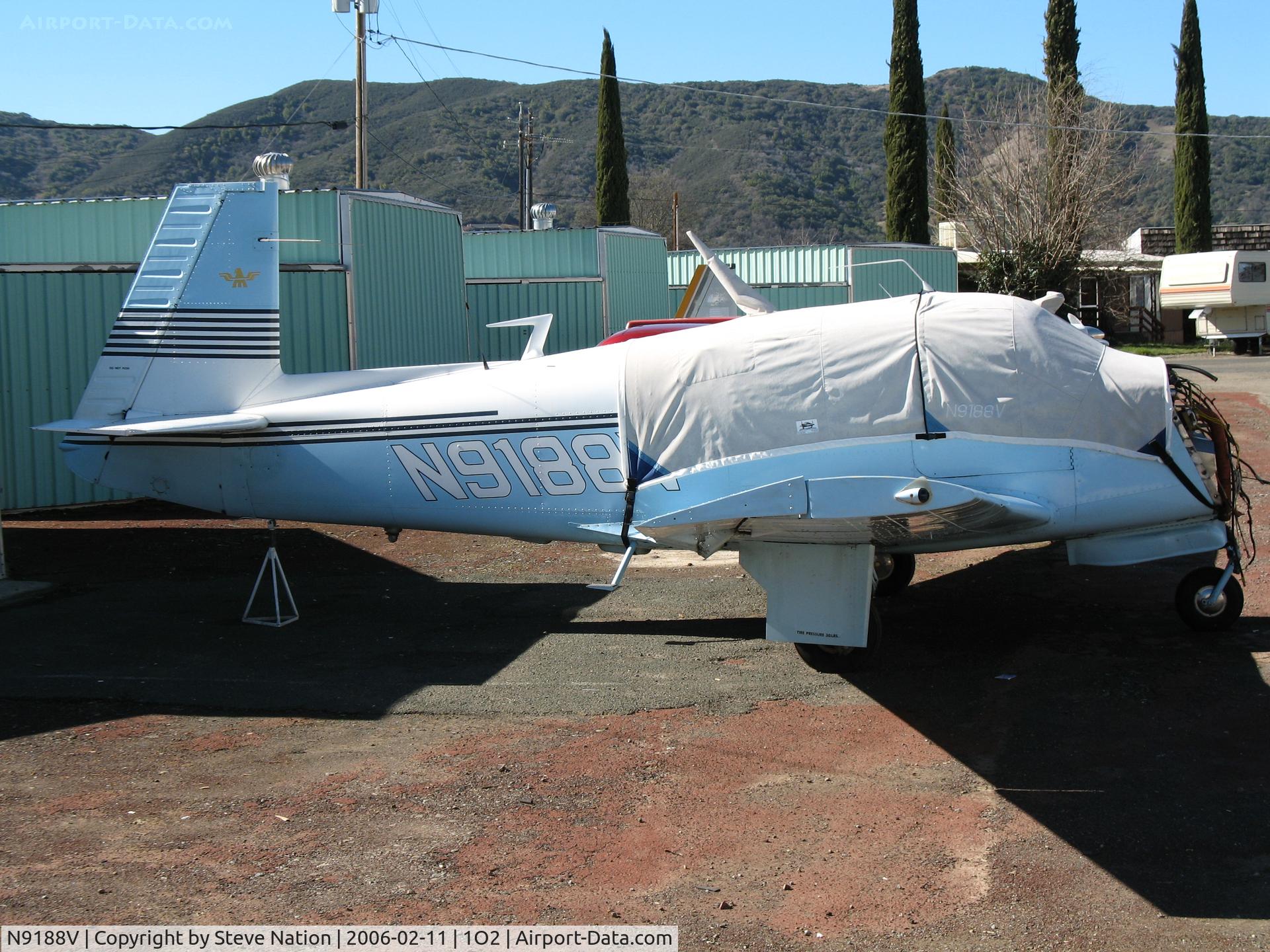 N9188V, 1969 Mooney M20F Executive C/N 690049, KWI 1969 Mooney M20F [no engine] at Lampson Field (Lakeport), CA