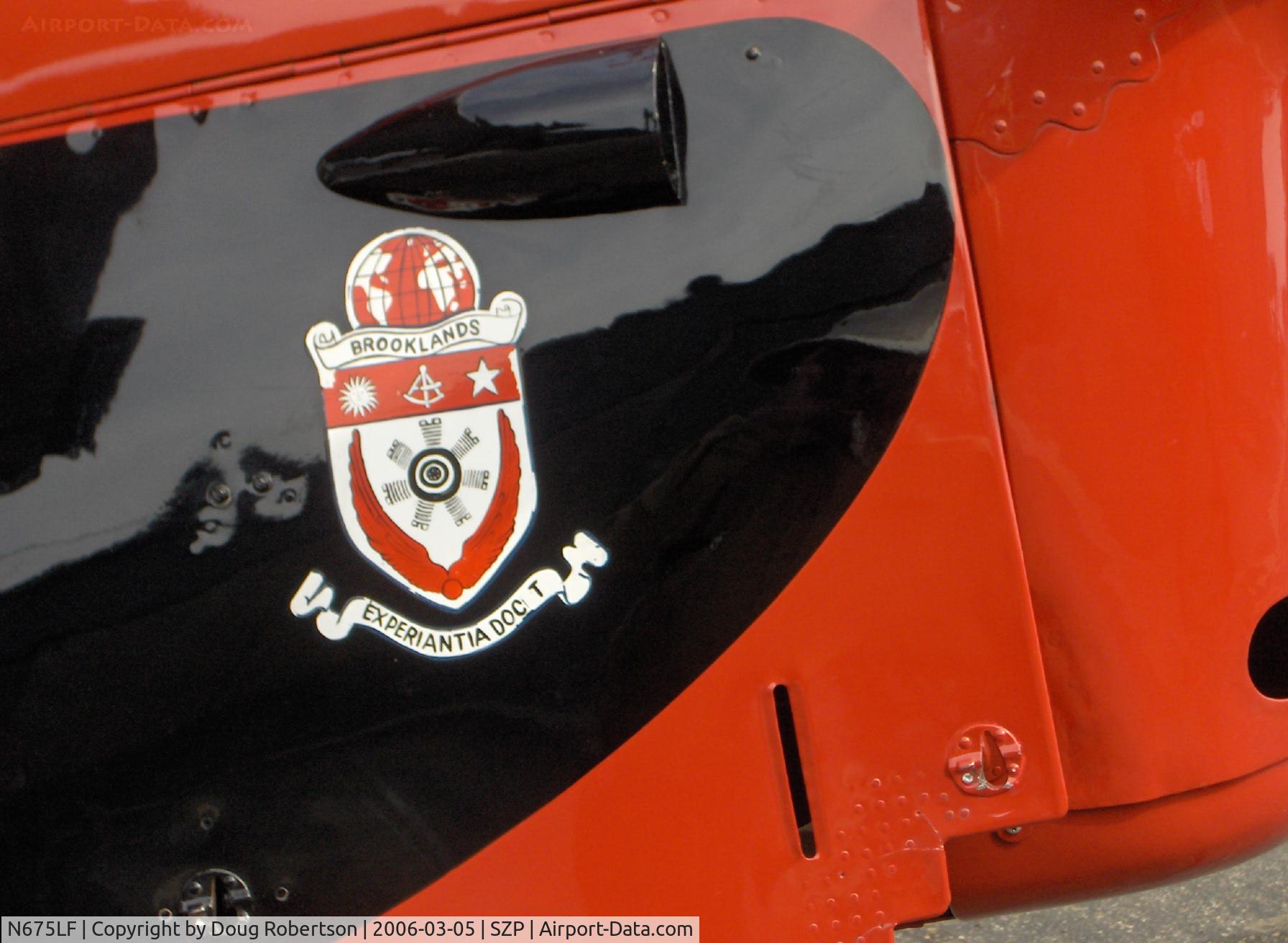N675LF, 1944 De Havilland DH-82A Tiger Moth II C/N 86572, 1944 DeHavilland TIGER MOTH DH.82A, Flying Club Logo