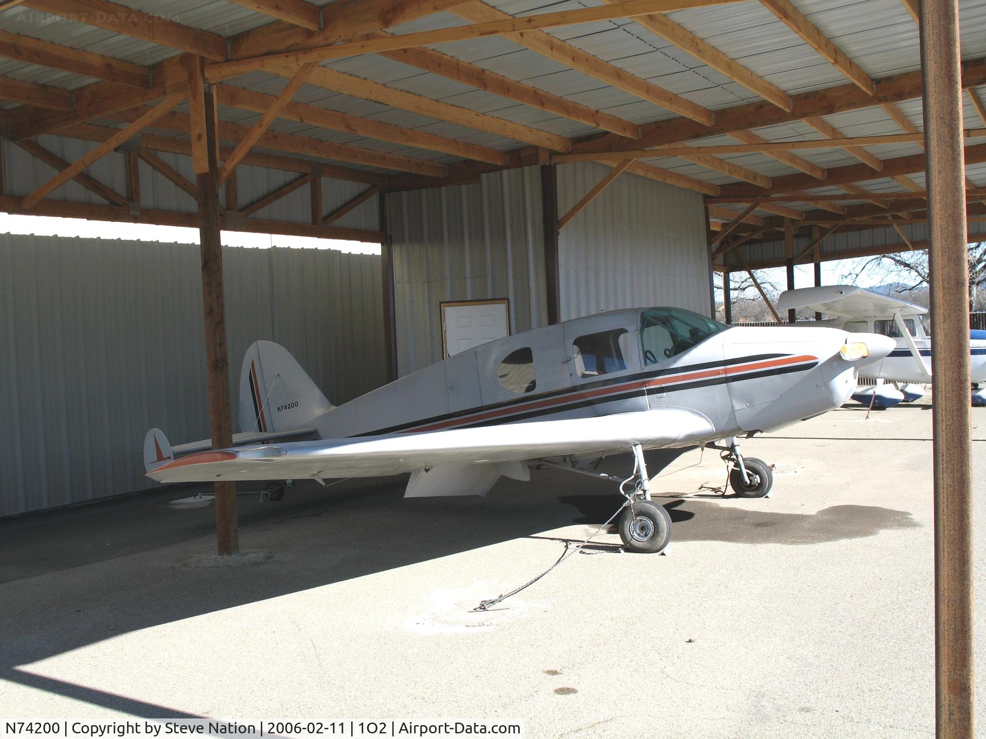 N74200, 1946 Bellanca 14-13 Cruisair Senior C/N 1313, 1946 Bellanca 14-13 at Lampson Field (Lakeport), CA