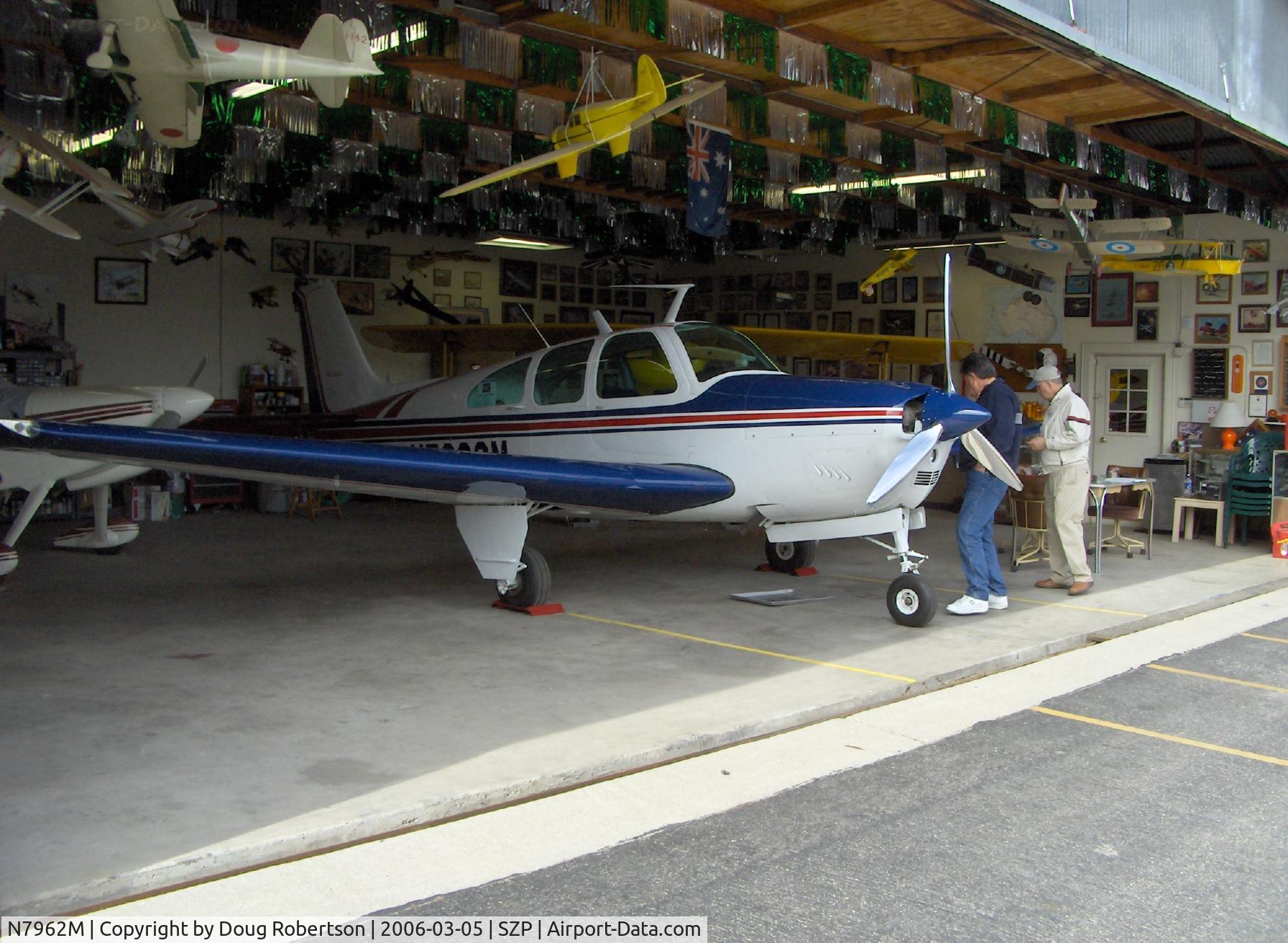 N7962M, 1966 Beech 35-C33A Debonair C/N CE-80, 1966 Beech 35-C33A DEBONAIR, Continental IO-520 285 Hp, Tri-blade prop