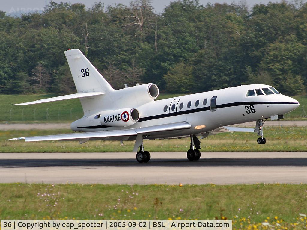 36, 1980 Dassault Falcon 50 C/N 36, Landing on Runwy 16