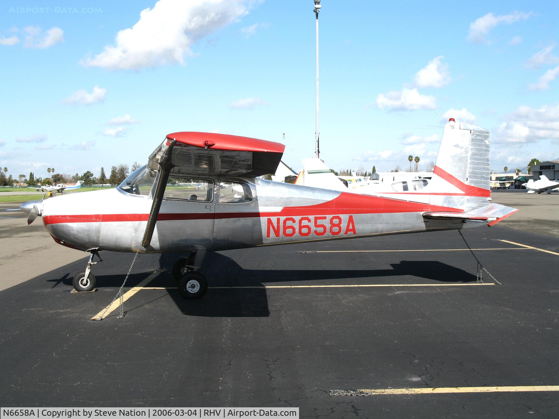 N6658A, 1956 Cessna 172 C/N 28758, 1956 Cessna 172 at Reid-Hillview Airport (San Jose), CA