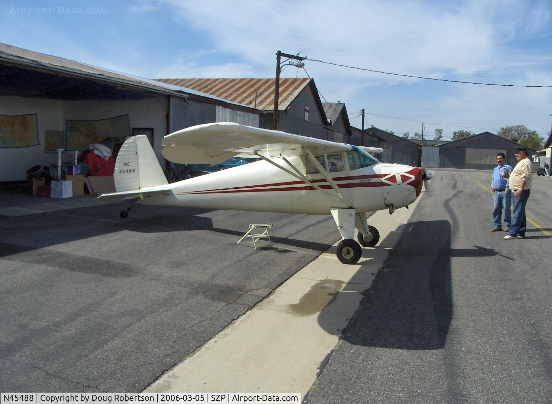 N45488, 1946 Luscombe 8A C/N 2015, 1946 Luscombe 8A, Continental A&AC65 65 Hp