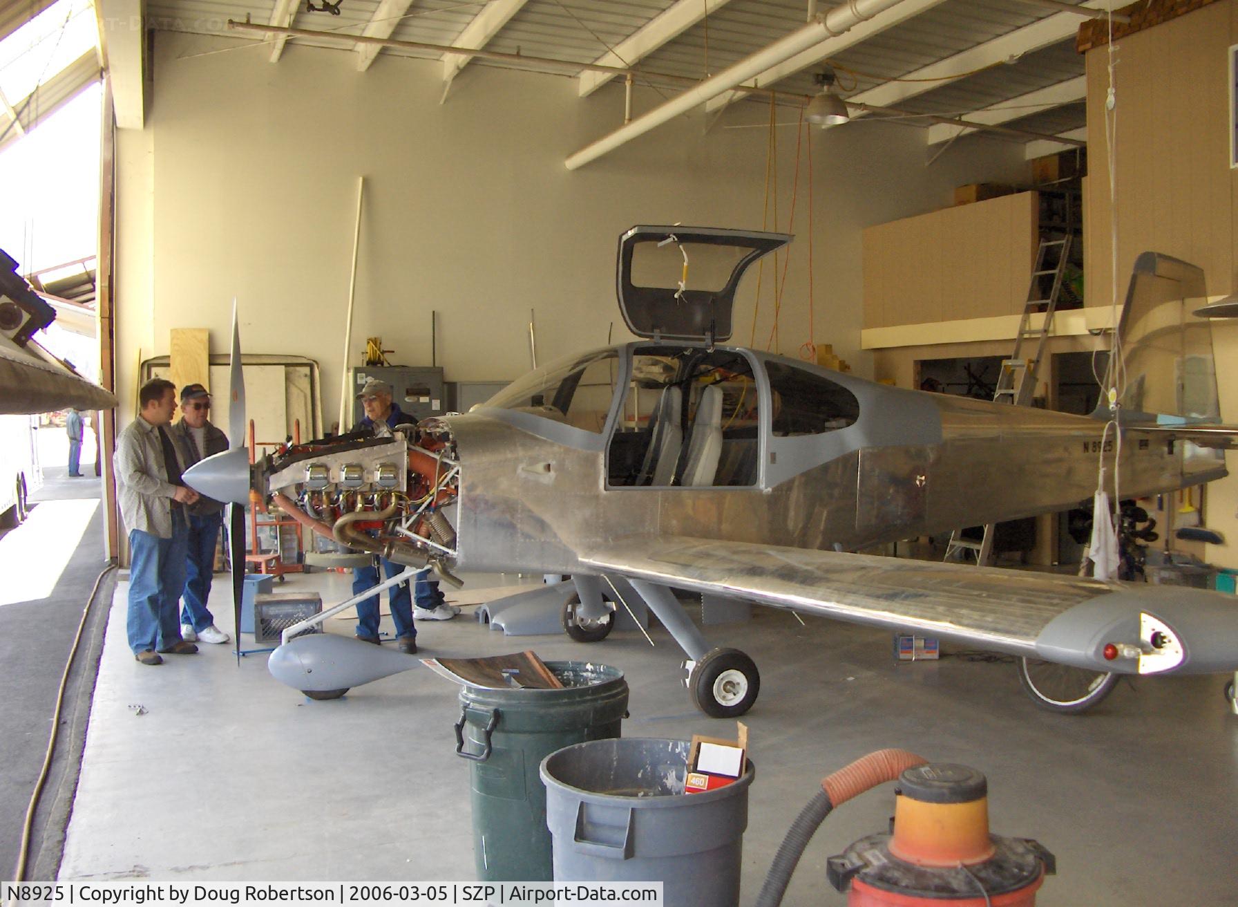 N8925, 2006 Vans RV-10A C/N 003, 2006 Saylor LT3, VAN'S RV-10A 4 place, Ser.003, Lycoming IO-540 300 Hp, under construction