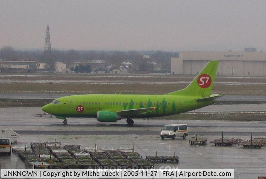 UNKNOWN, , Sibir Air's colourful B737-500 arrived in Frankfurt