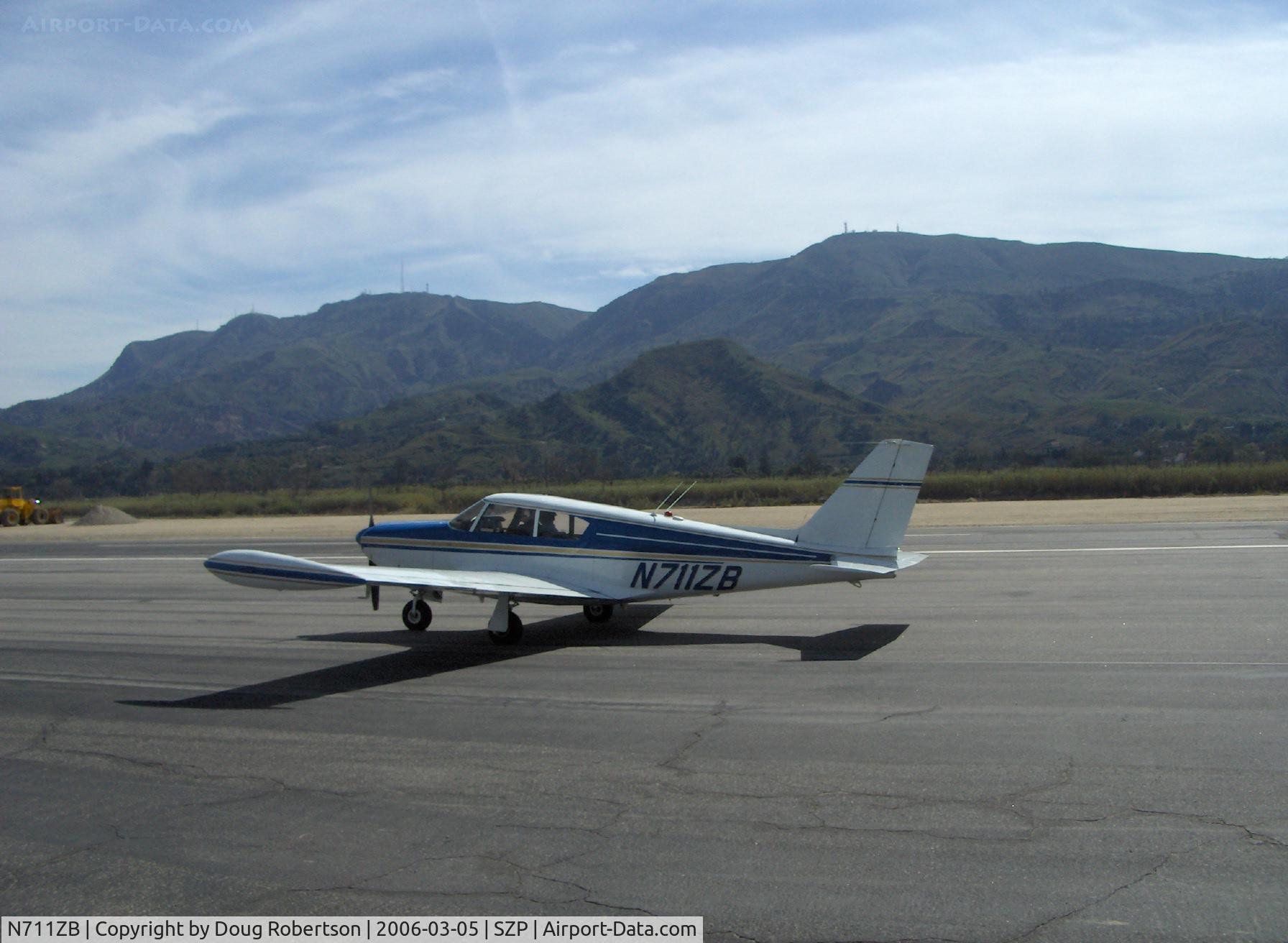 N711ZB, 1960 Piper PA-24-250 Comanche C/N 24-1794, 1960 Piper PA-24-250, COMANCHE, Continental O-540-E 250 Hp, tip tanks, taxi after landing