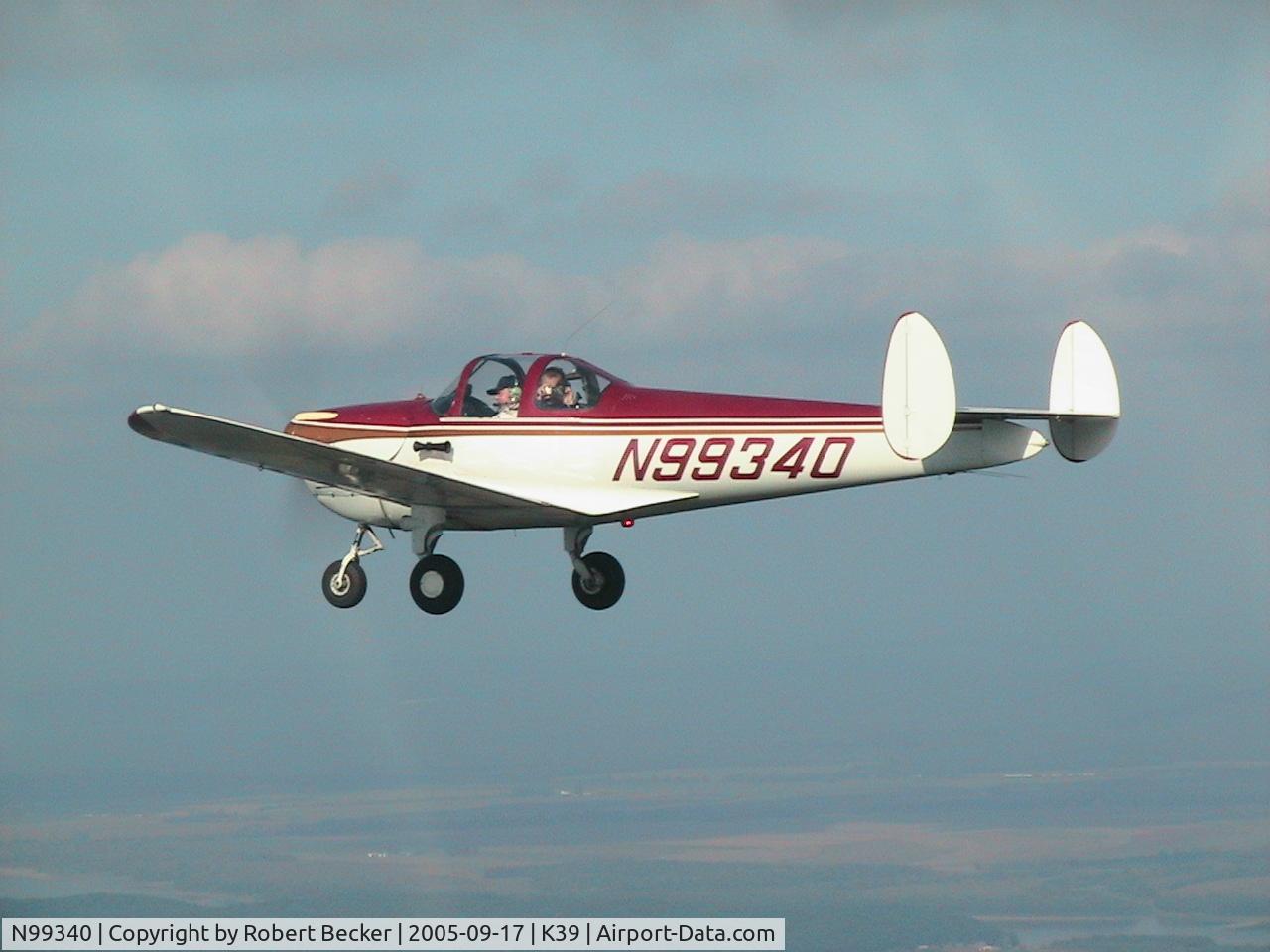 N99340, 1946 Erco 415C Ercoupe C/N 1963, N99340 Over Southern Missouri