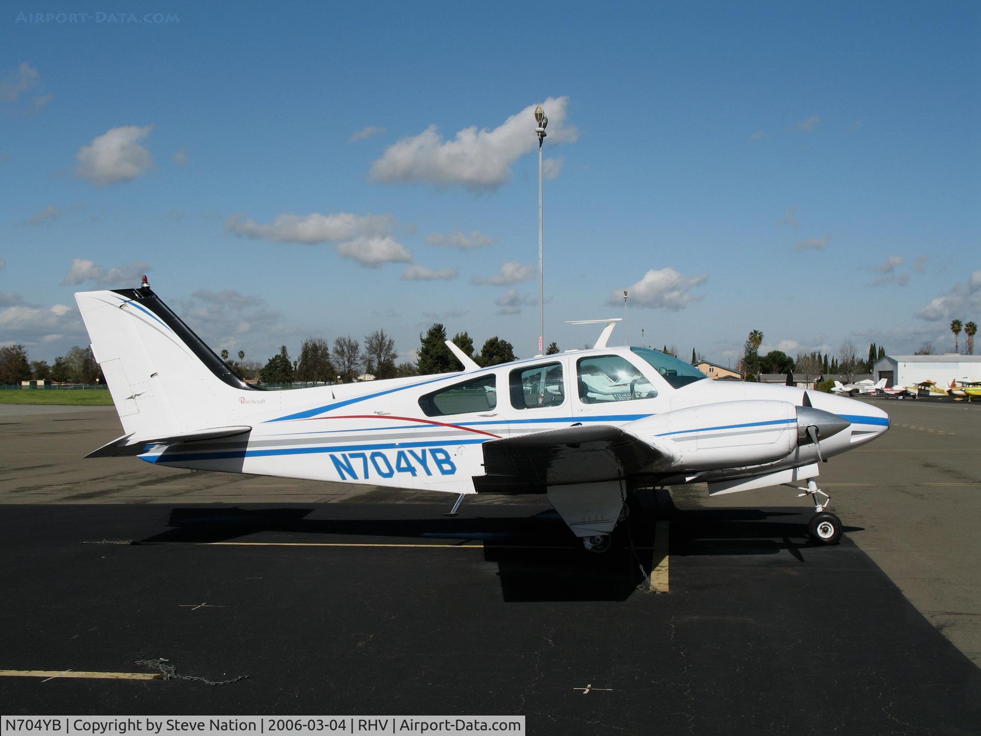 N704YB, 1968 Beech 95-B55 (T42A) Baron C/N TC-1156, Multicraft Inc. 1968 Beech 95-B55 (T-42A) at Reid-Hillview Airport (San Jose), CA