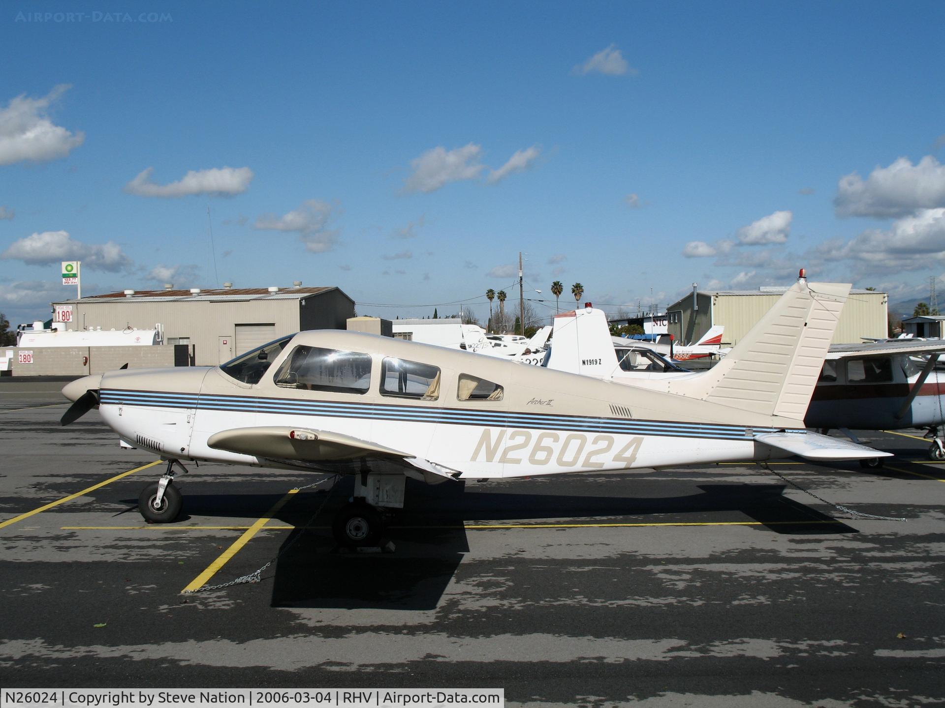 N26024, 1985 Piper PA-28-181 C/N 28-8690005, 1985 Piper PA-28-181 in bright sunshine at Reid-Hillview Airport (San Jose), CA