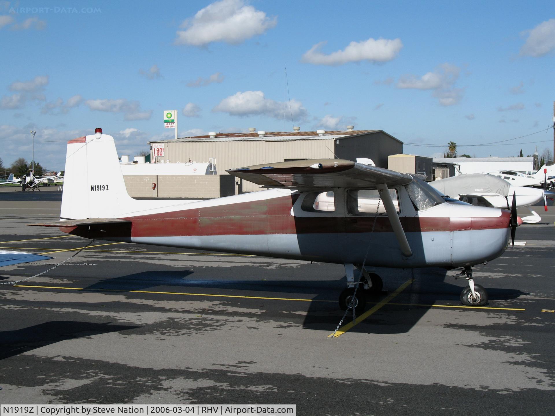 N1919Z, 1962 Cessna 150C C/N 15059719, 1962 Cessna 150C in bright sunshine at Reid-Hillview Airport (San Jose), CA