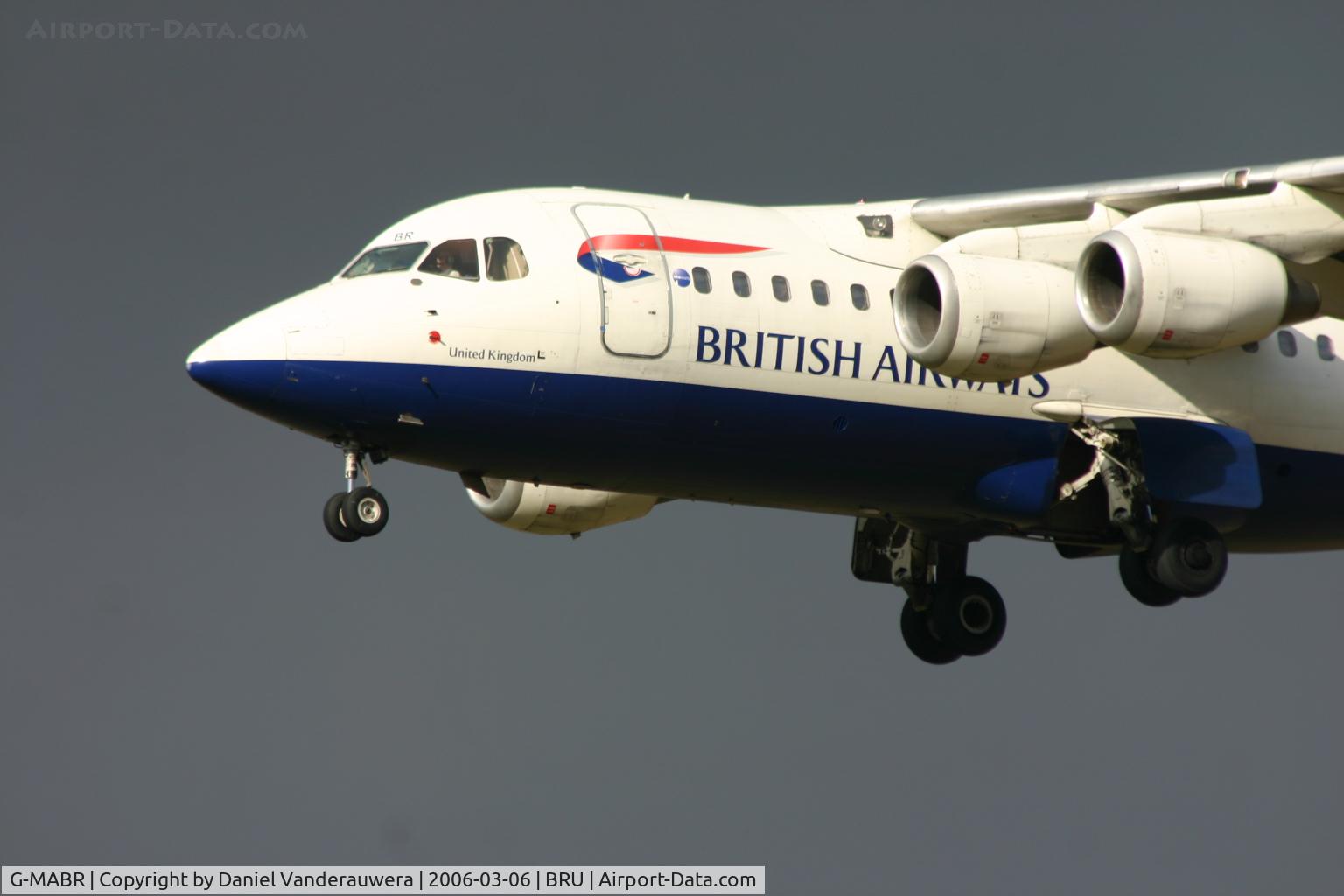 G-MABR, 1984 British Aerospace BAe.146-100 C/N E1015, arrival of flight BA1618