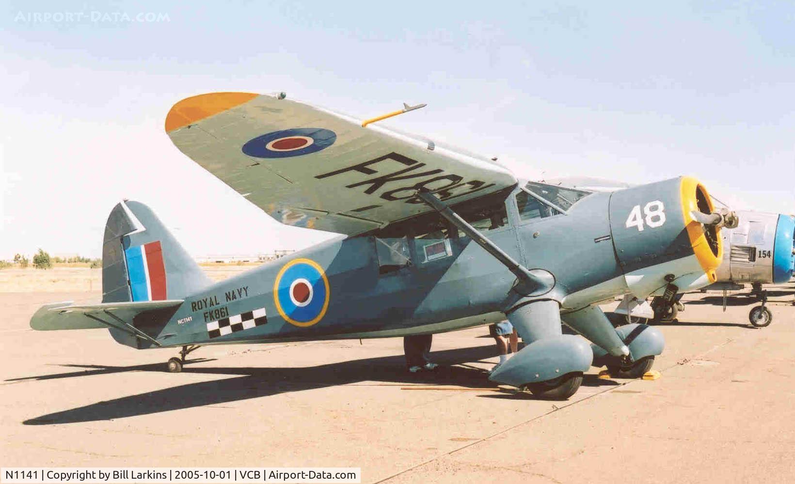 N1141, 1942 Stinson V77 (AT-19) Reliant C/N 77-48, AT-19 painted in WWII Royal Navy colors.