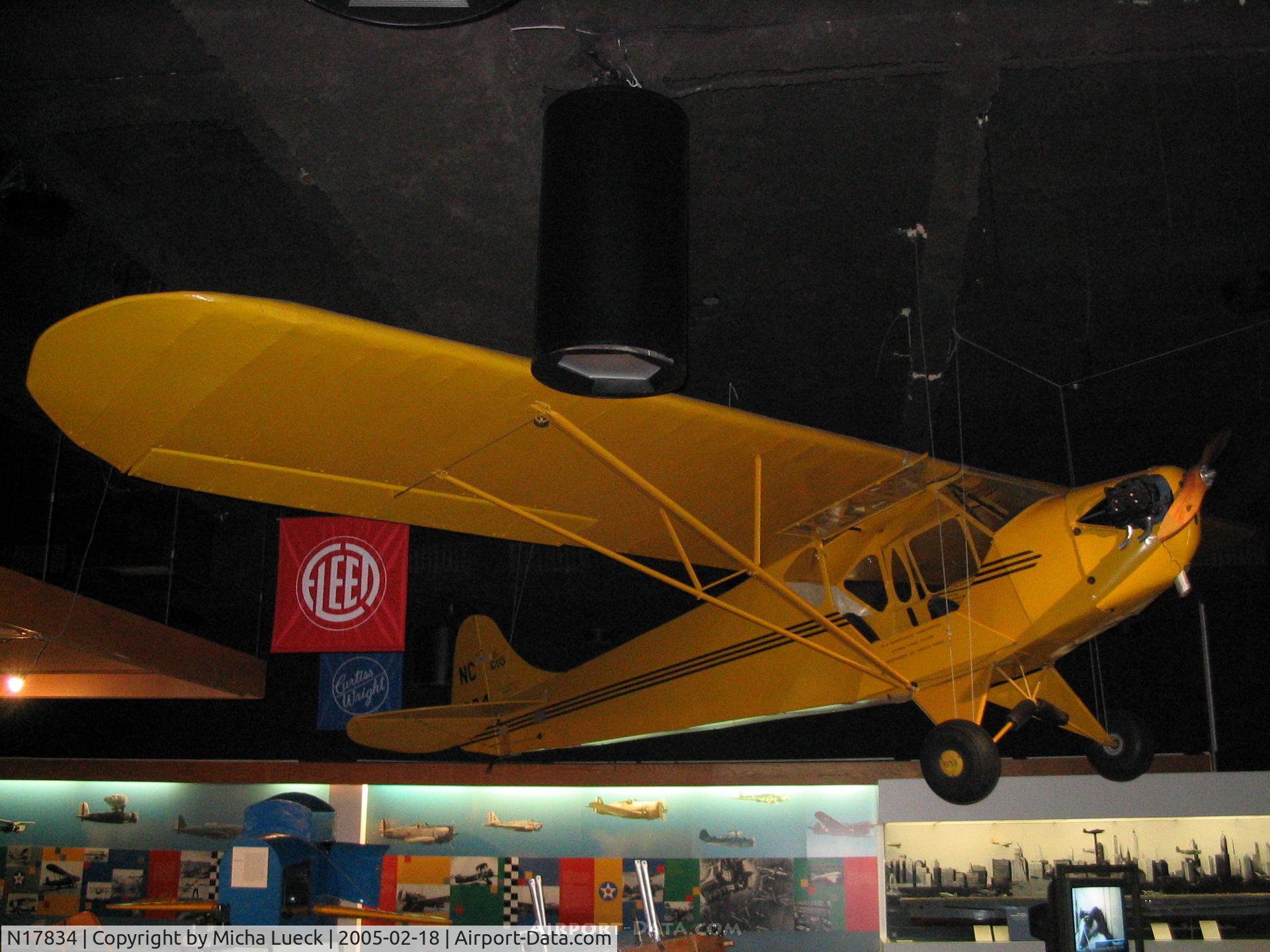 N17834, Piper J-2 C/N 1269, Preserved at the Niagara Aerospace Museum in Niagara Falls, NY