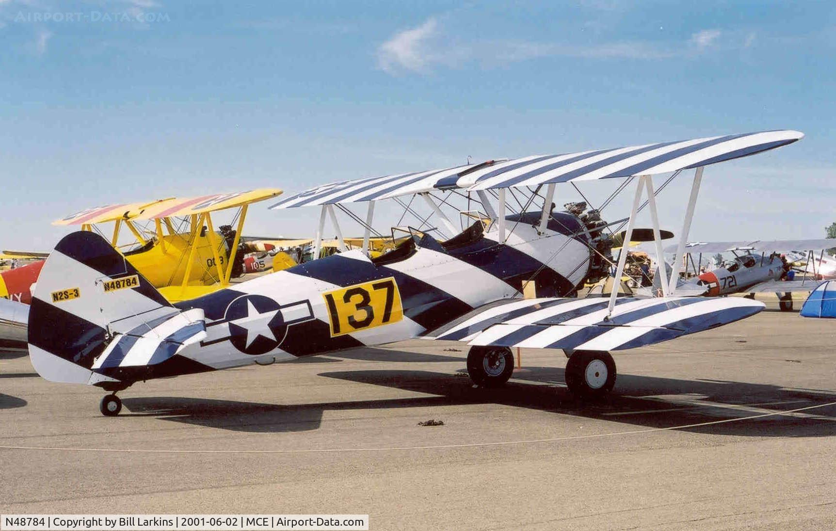 N48784, 1941 Boeing A75N1(PT17) C/N 75-1763, Painted as Navy weather recall aircraft