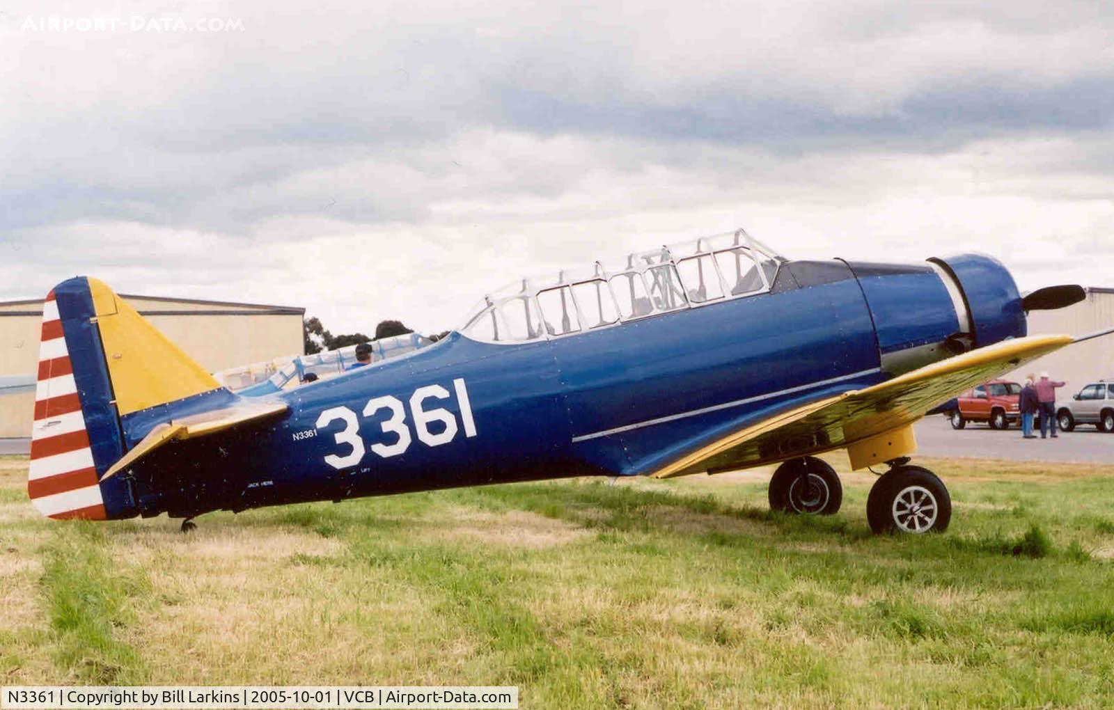 N3361, 1940 North American NA-64 C/N 64-2183, Ex RCAF Yale painted as Air Corps BT-14.