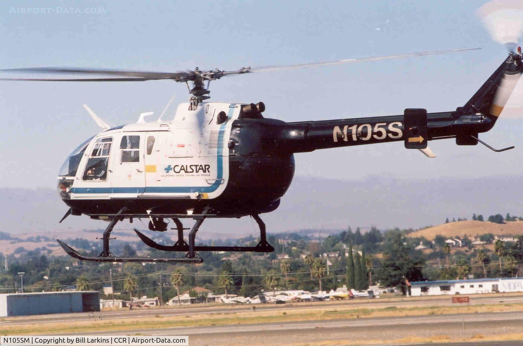 N105SM, 1981 MBB Bo-105S C/N S-549, CALSTAR aerial ambulance.