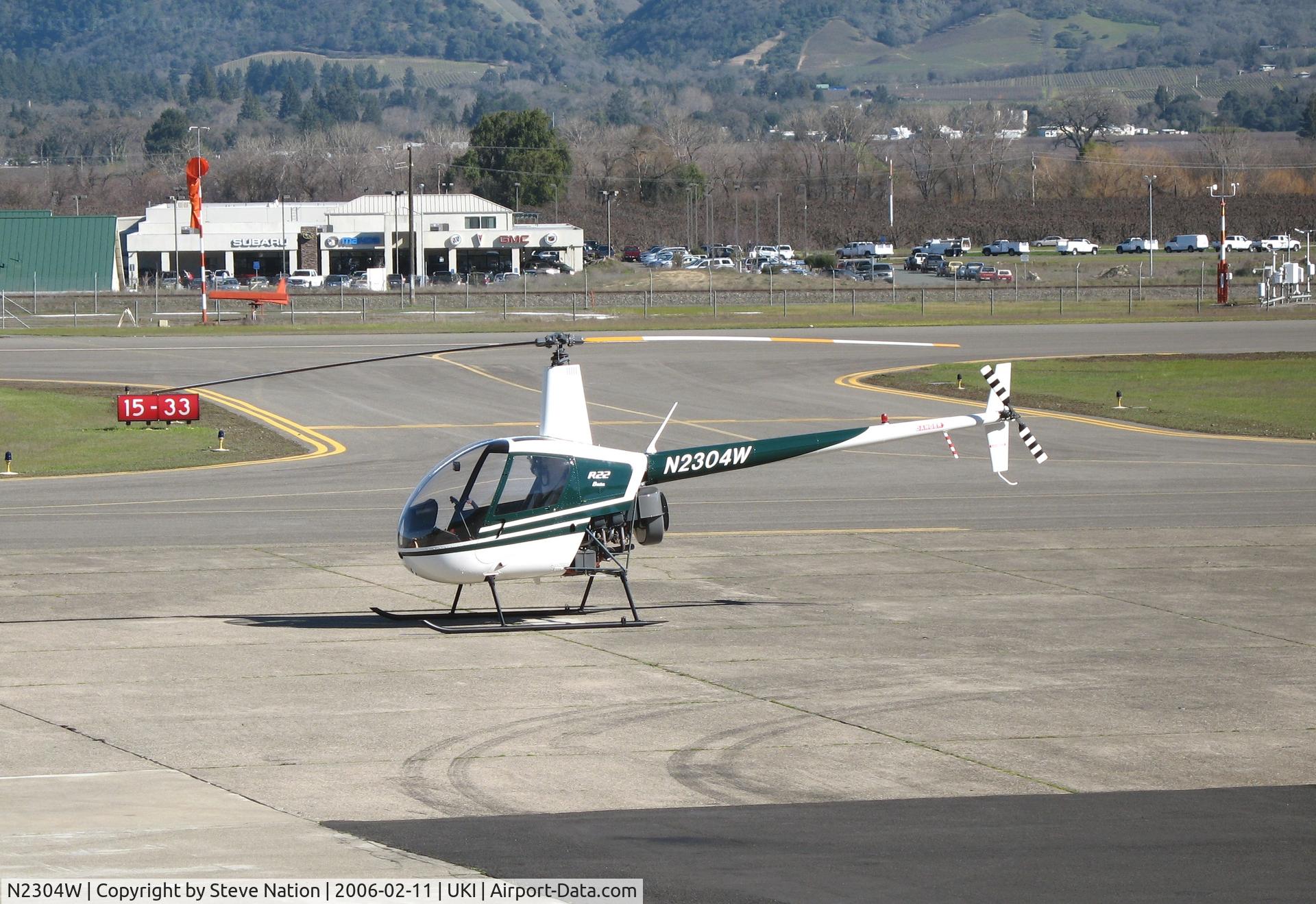 N2304W, 1991 Robinson R22 Beta C/N 1961, 1991 Robinson R22 BETA at Ukiah, CA