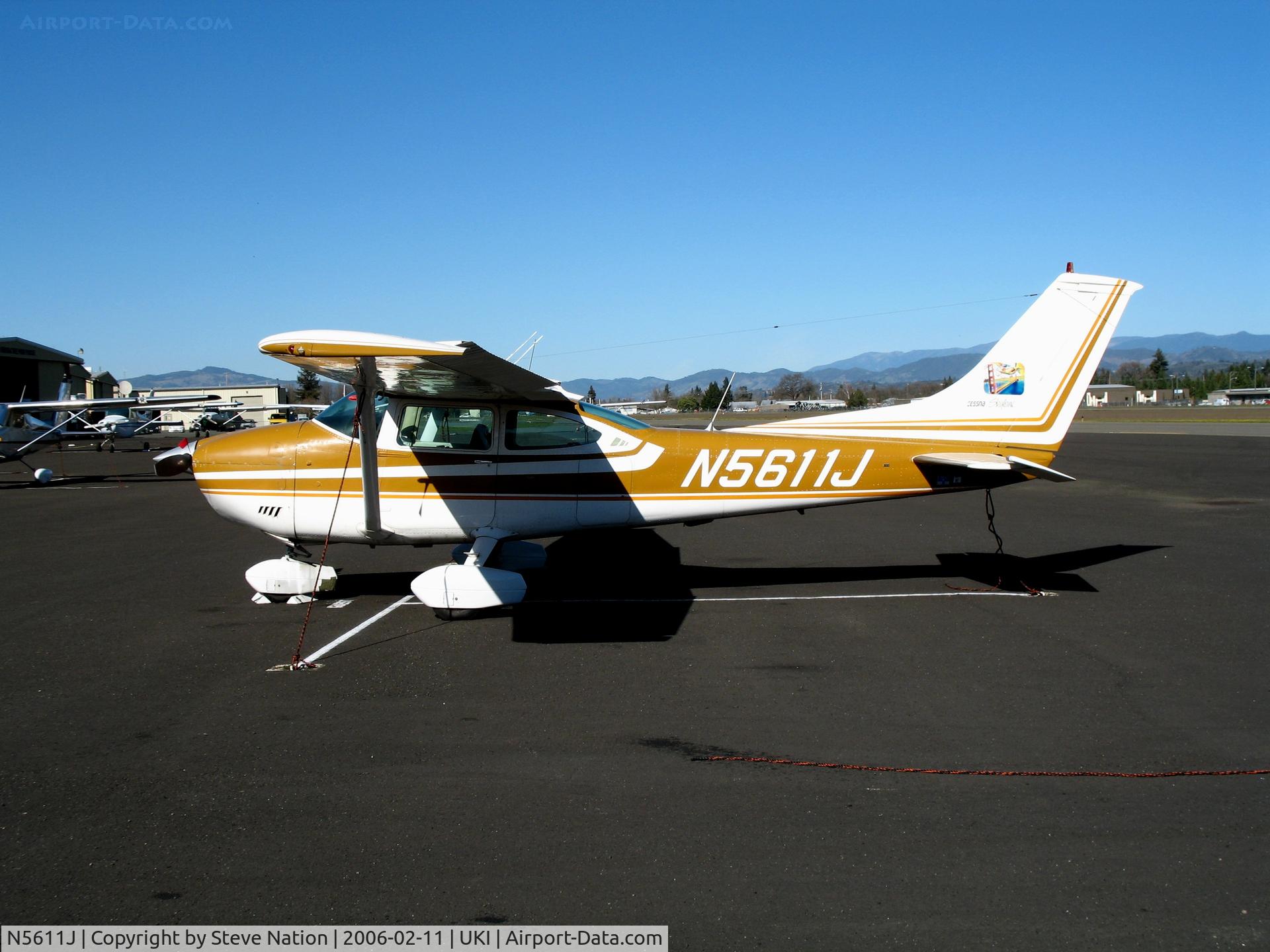 N5611J, 1974 Cessna 182P Skylane C/N 18263466, Coastflight Inc. 1974 Cessna 182P at Ukiah, CA