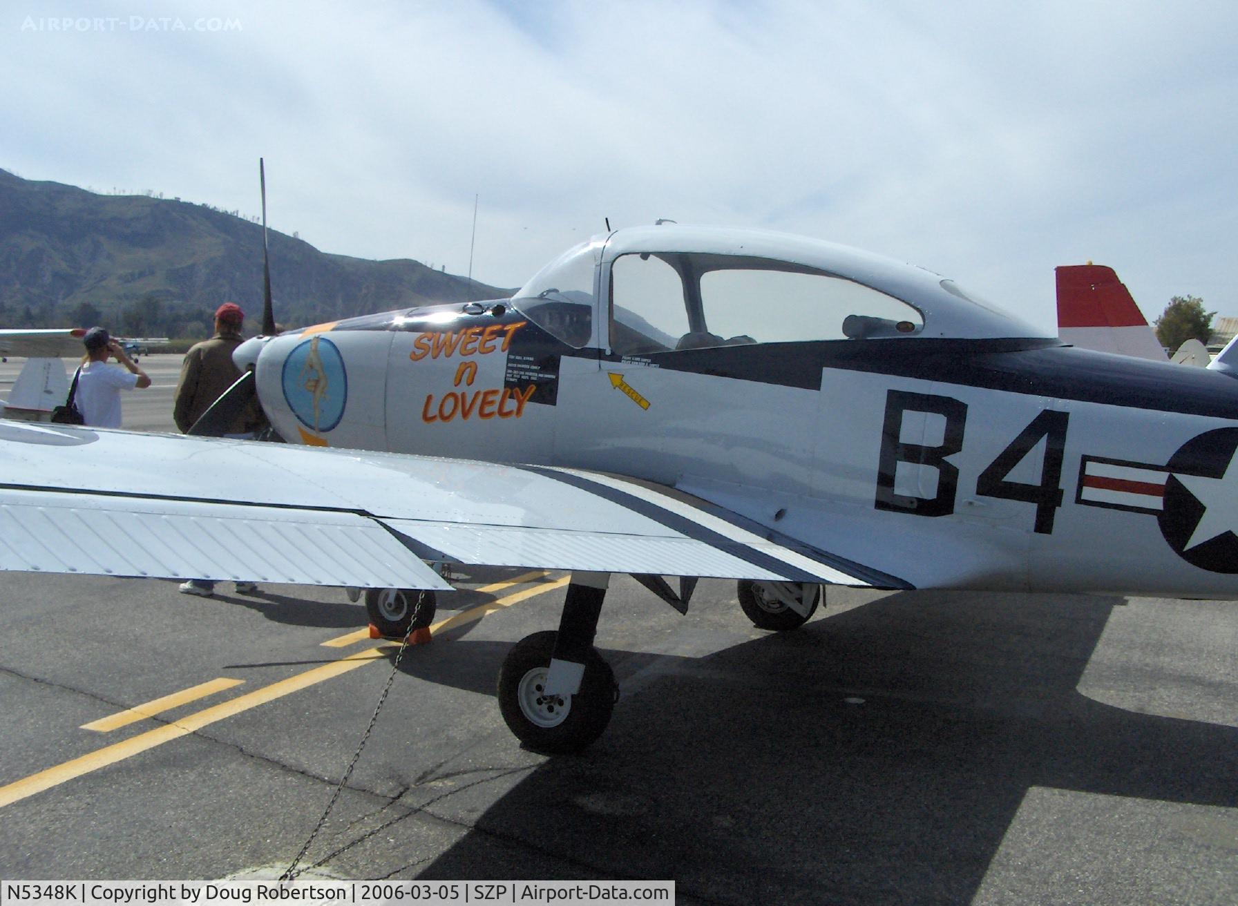N5348K, 1952 Ryan Navion B C/N NAV-4-2248B, 1952 Ryan NAVION B, canopy mod, 'SWEET n LOVELY'