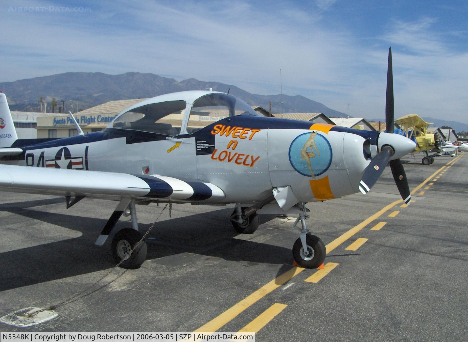 N5348K, 1952 Ryan Navion B C/N NAV-4-2248B, 1952 Ryan NAVION B, tri-blade prop, 'SWEET n LOVELY'