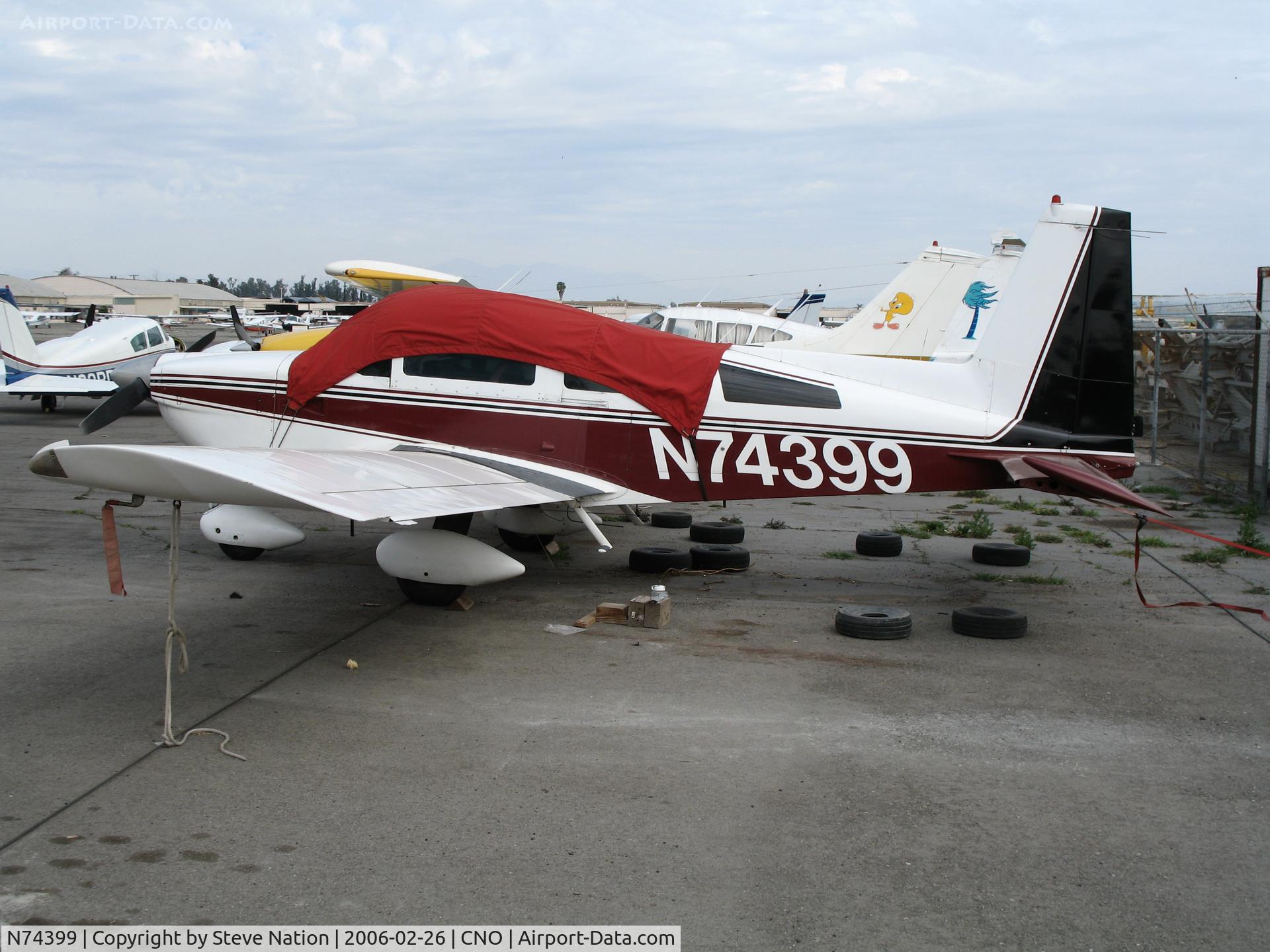 N74399, 1975 Grumman American AA-5B Tiger C/N AA5B-0212, Rays F Inc. (Carson City, NV) 1975 Grumman American AA-5B at Chino, CA