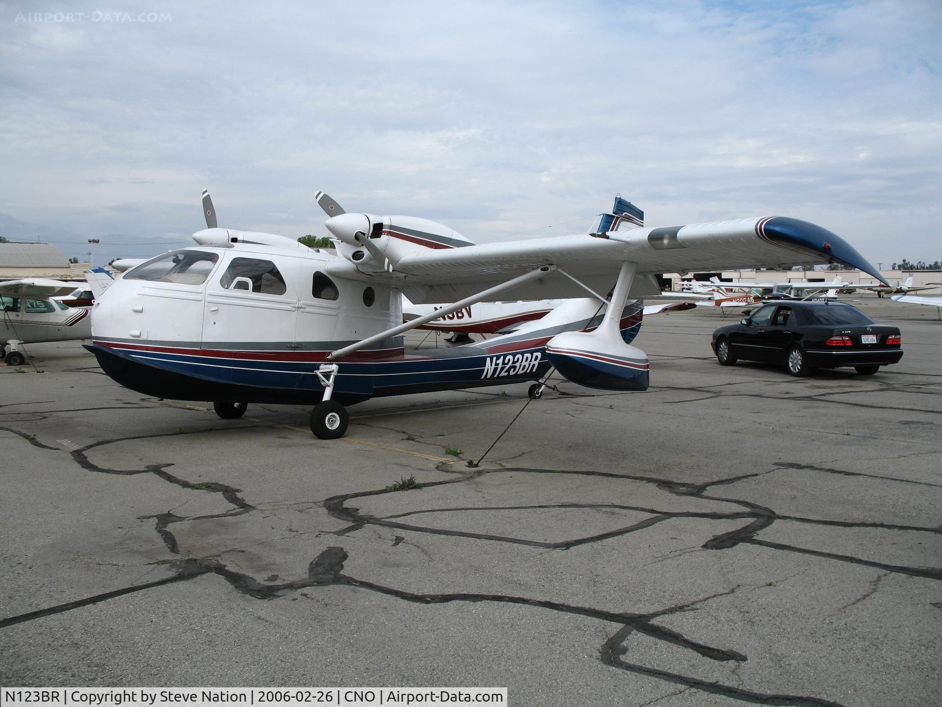 N123BR, 1972 STOL Aircraft UC-1 Twin Bee C/N 012, Rojean Corp 1972 STOL UC-1 amphibian at Chino, CA