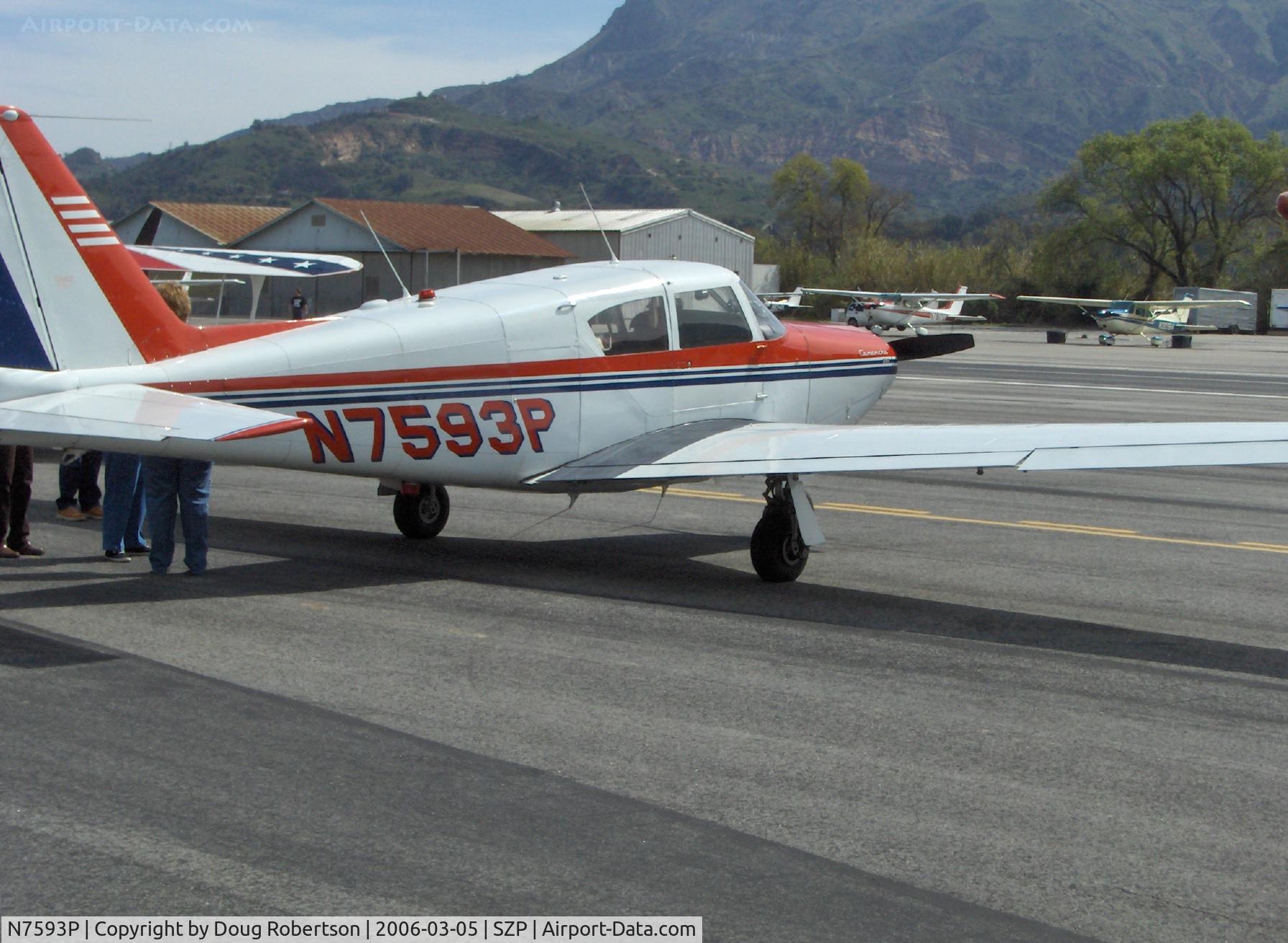N7593P, 1961 Piper PA-24-250 Comanche C/N 24-2804, 1961 Piper PA-24-250, Lycoming O-540-A1A5 250 Hp