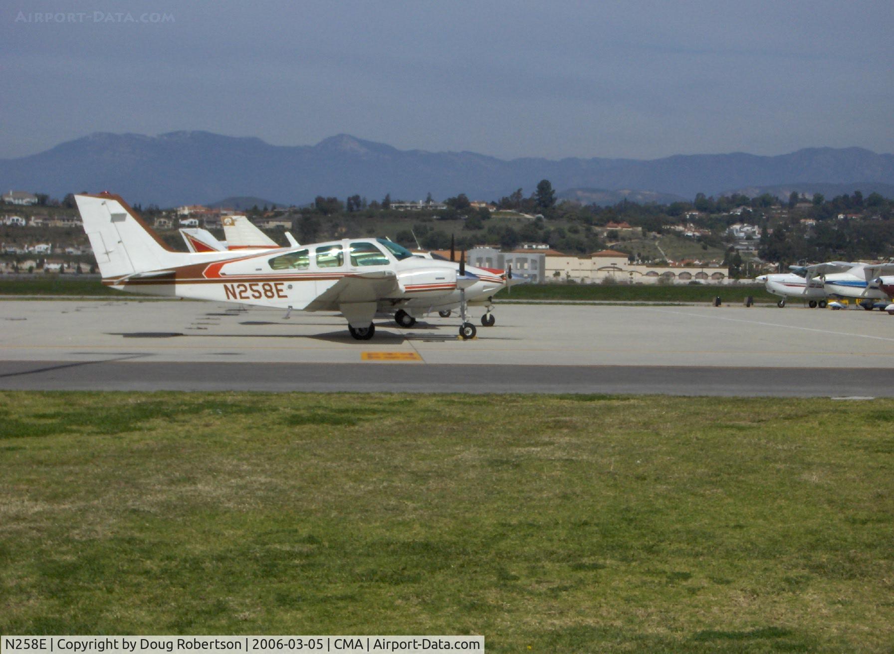 N258E, 1964 Beech 95-B55 (T42A) Baron C/N TC-701, 1964 Beech 95-B55 (T42A) BARON, Two Continental IO-470-L 260 Hp (See N21BB comments)