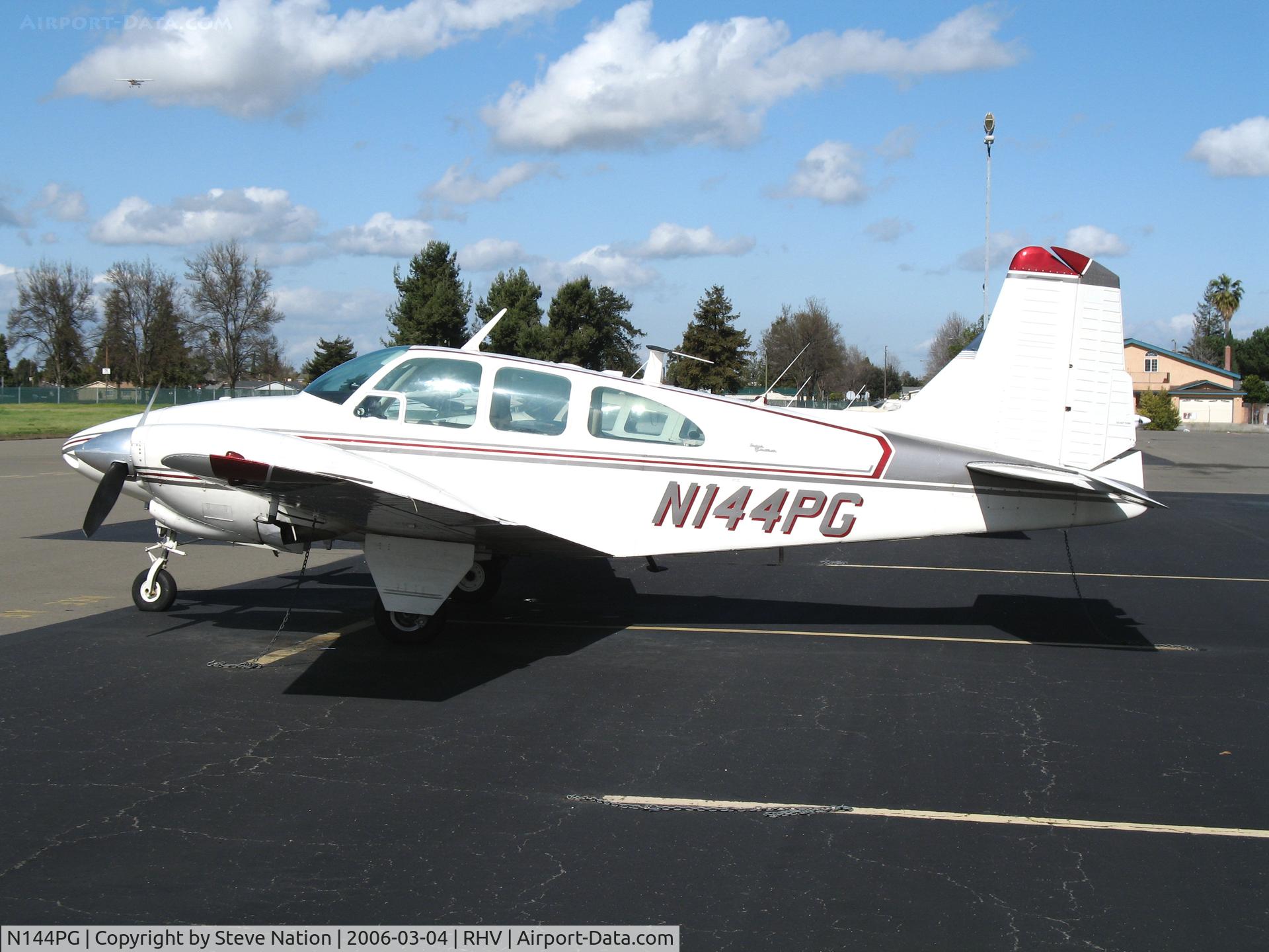 N144PG, 1964 Beech D95A Travel Air C/N TD-601, 1964 Beech D95A at Reid-Hillview Airport (San Jose), CA