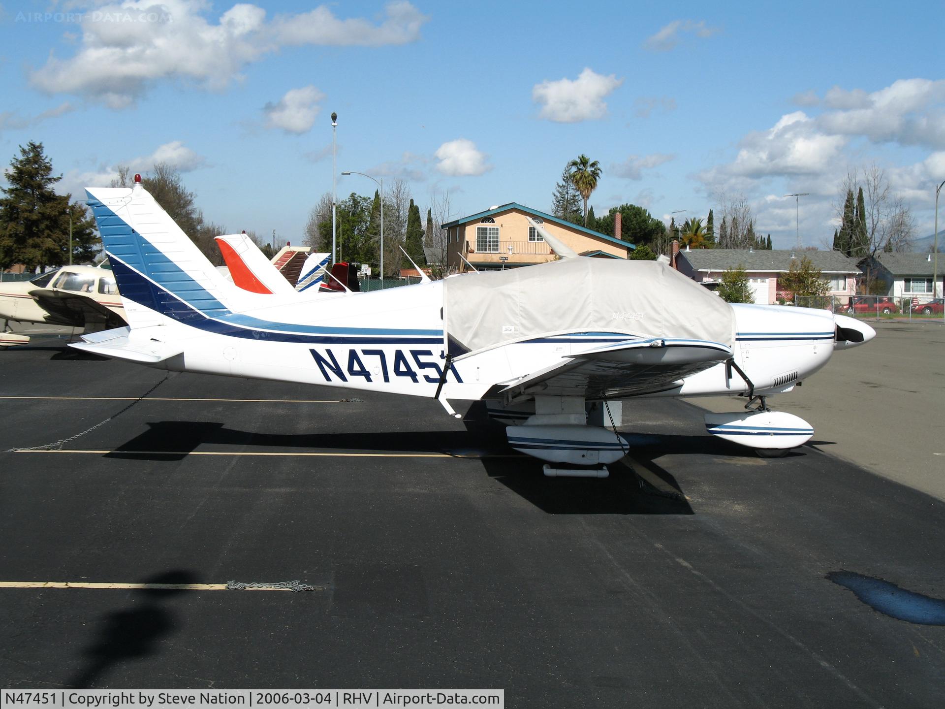 N47451, 1977 Piper PA-28-181 C/N 28-7890076, 1977 Piper PA-28-181 at Reid-Hillview Airport (San Jose), CA