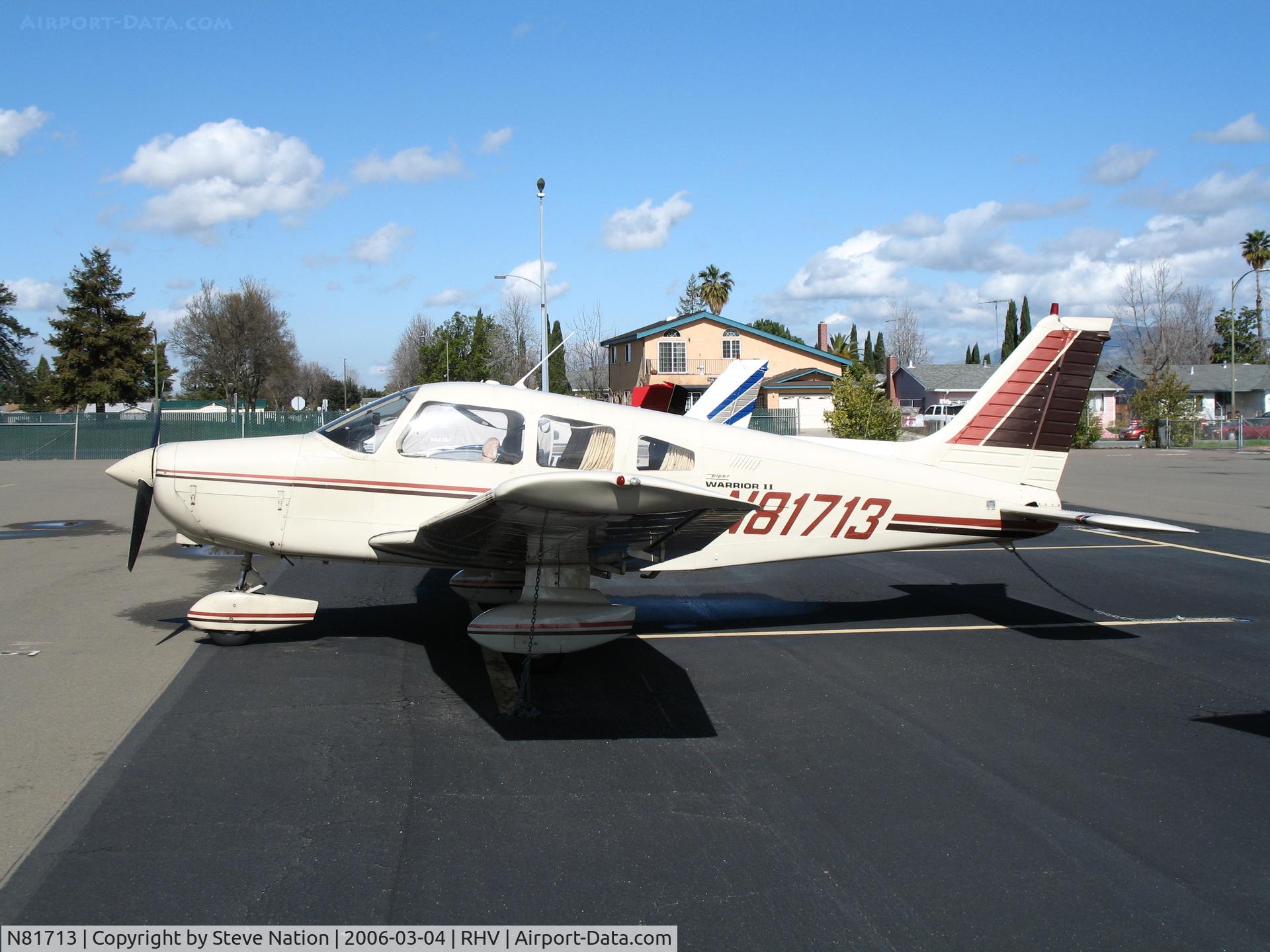 N81713, 1980 Piper PA-28-161 C/N 28-8016290, 1980 Piper PA-28-161 at Reid-Hillview Airport (San Jose), CA