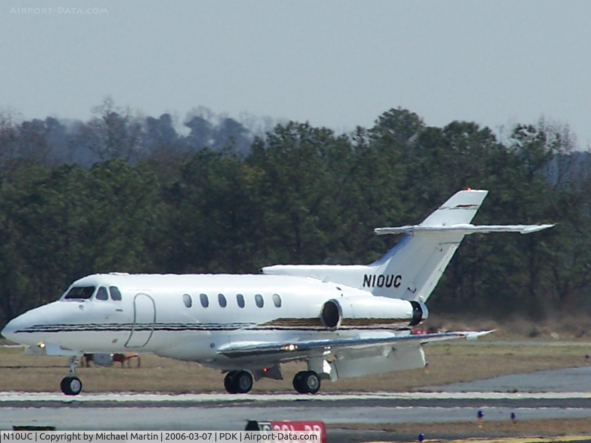 N10UC, 1980 British Aerospace HS.125-700A C/N 257119/NA0284, Landing PDK on 2R