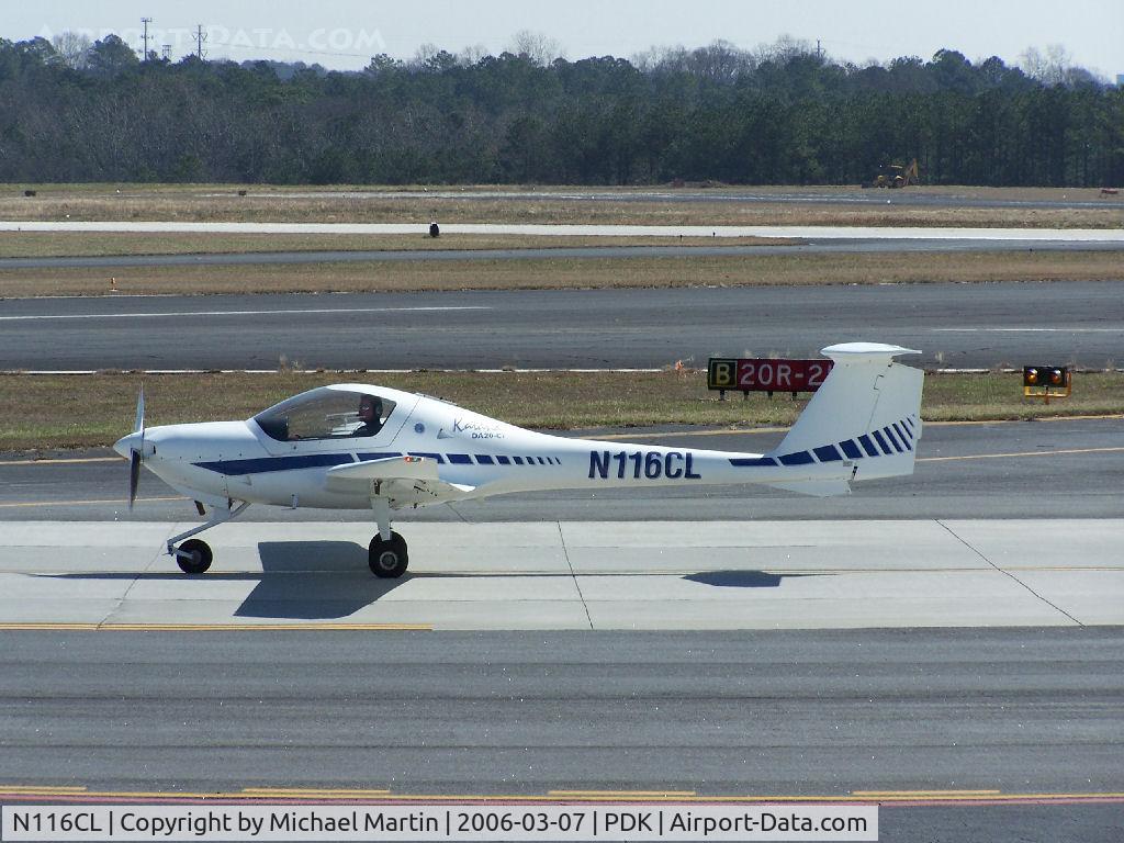 N116CL, 1998 Diamond DA-20C-1 Eclipse C/N C0016, Taxing to Runway 2R
