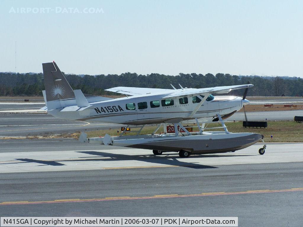 N415GA, 2004 Cessna 208 Caravan 1 C/N 20800376, Taxing to 2R - Isn't there supposed to be water?