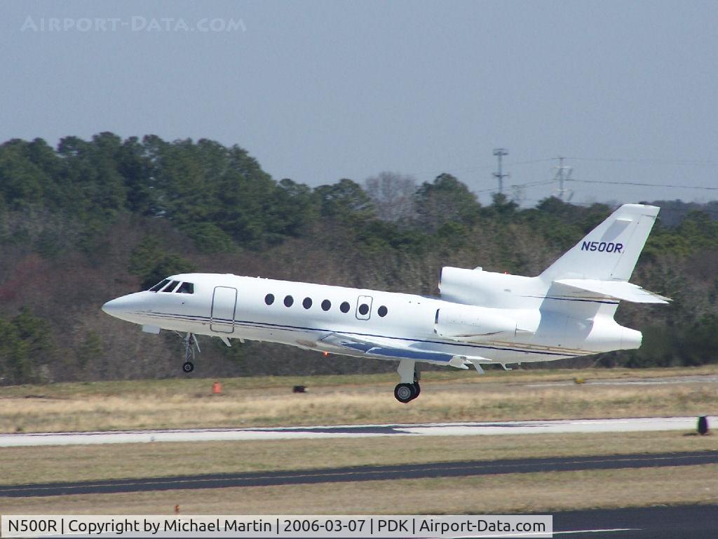 N500R, 2002 Dassault Mystere Falcon 50 C/N 323, Departing PDK - Starting to rotate gear.