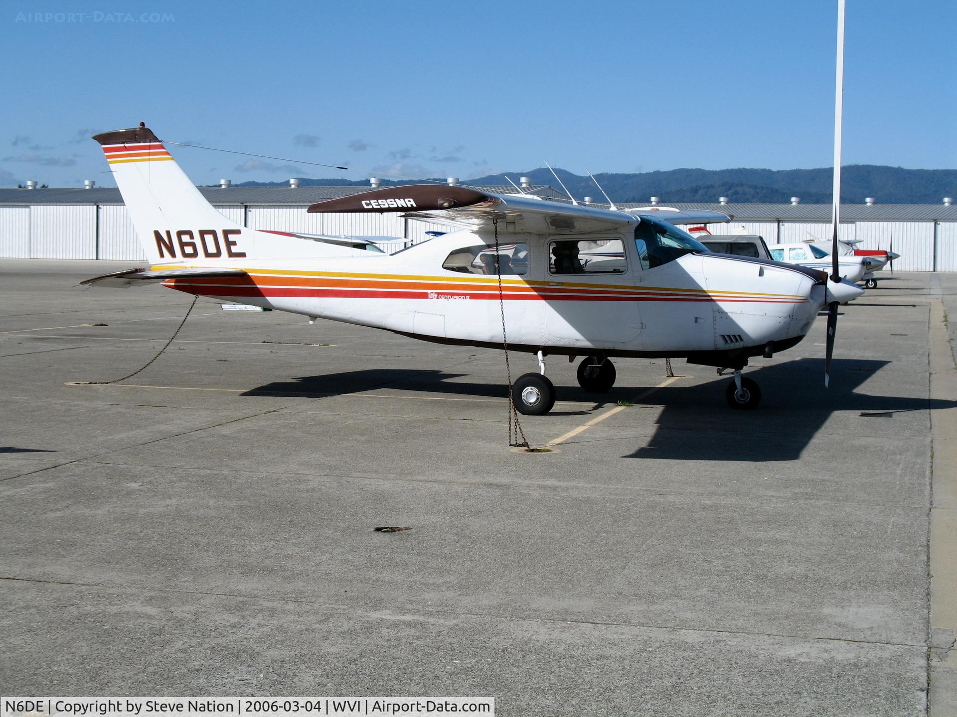 N6DE, Cessna T210M Turbo Centurion C/N 21062802, D Jenkins Enterprises 1978 Cessna T210M cleaned-up at Watsonville, CA