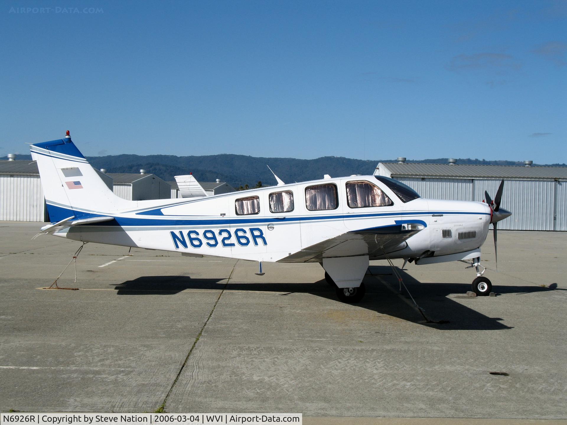 N6926R, 1984 Beech B36TC Bonanza C/N EA-436, 1984 Beech B36TC at Watsonville, CA