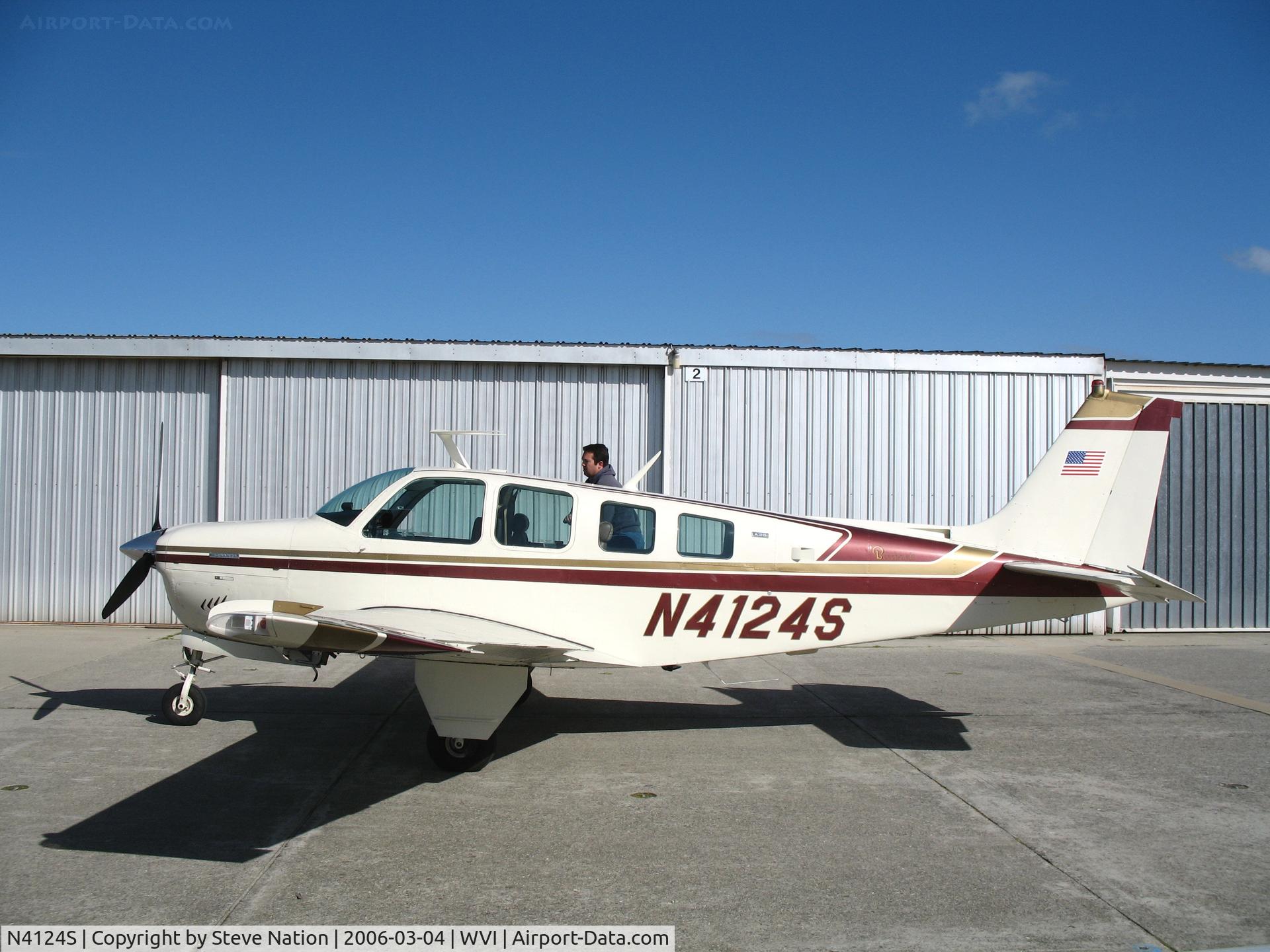 N4124S, 1975 Beech A36 Bonanza 36 C/N E-653, 1975 Beech A36 at Watsonville, CA