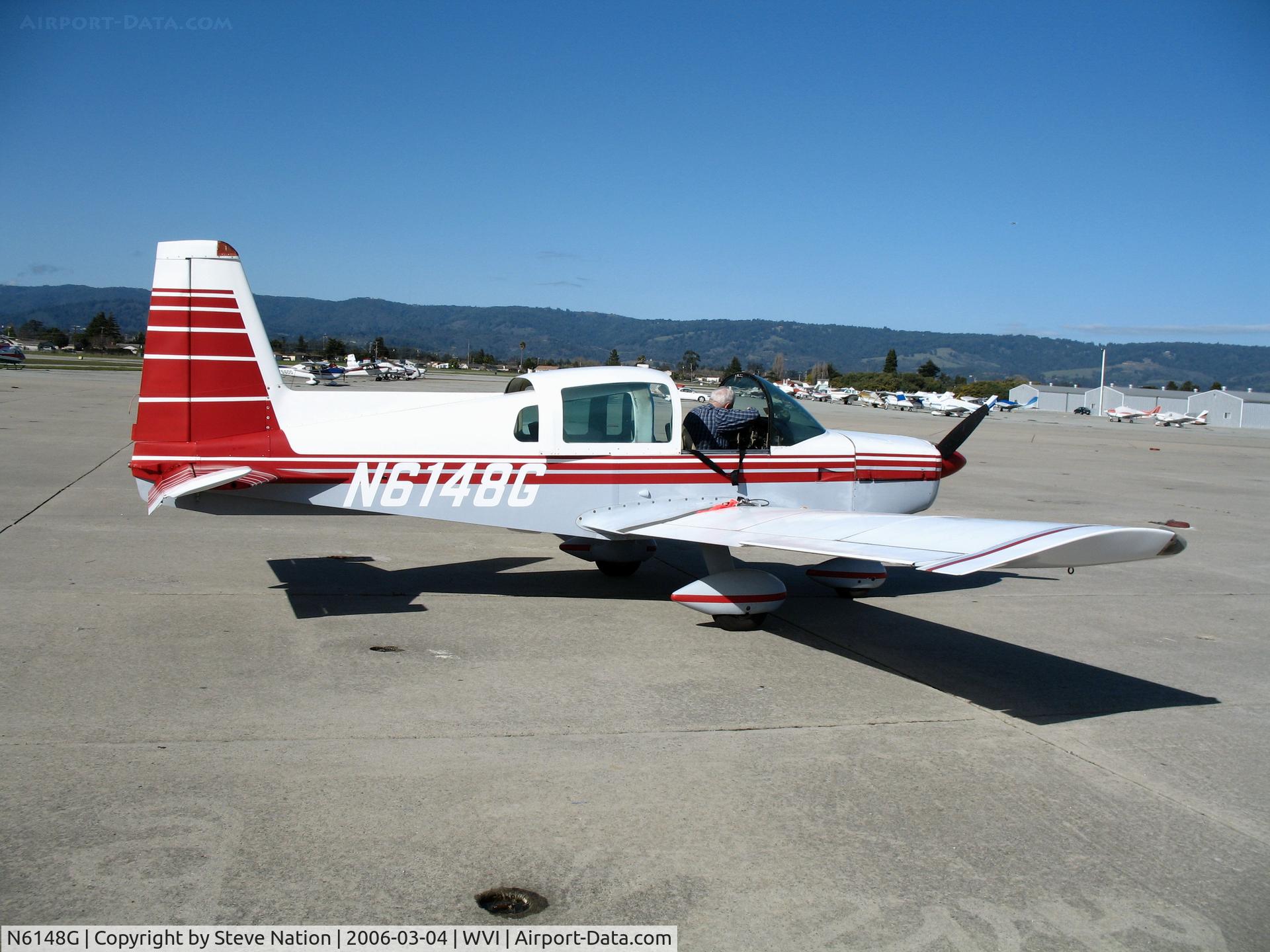 N6148G, 1974 Grumman American AA-5 Traveler C/N AA50618, 1974 Grumman American AA-5 at Watsonville, CA