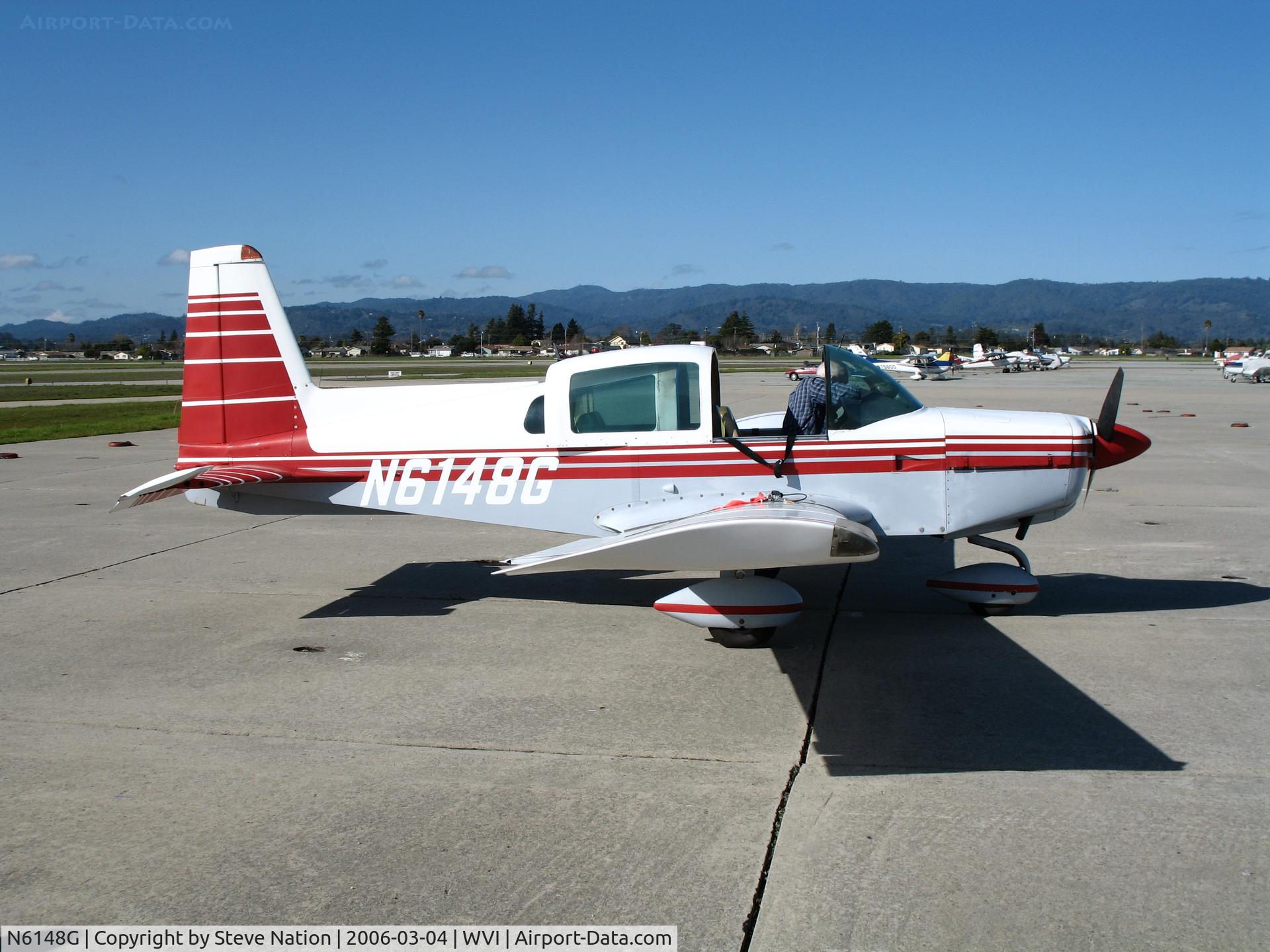 N6148G, 1974 Grumman American AA-5 Traveler C/N AA50618, 1974 Grumman American AA-5 at Watsonville, CA