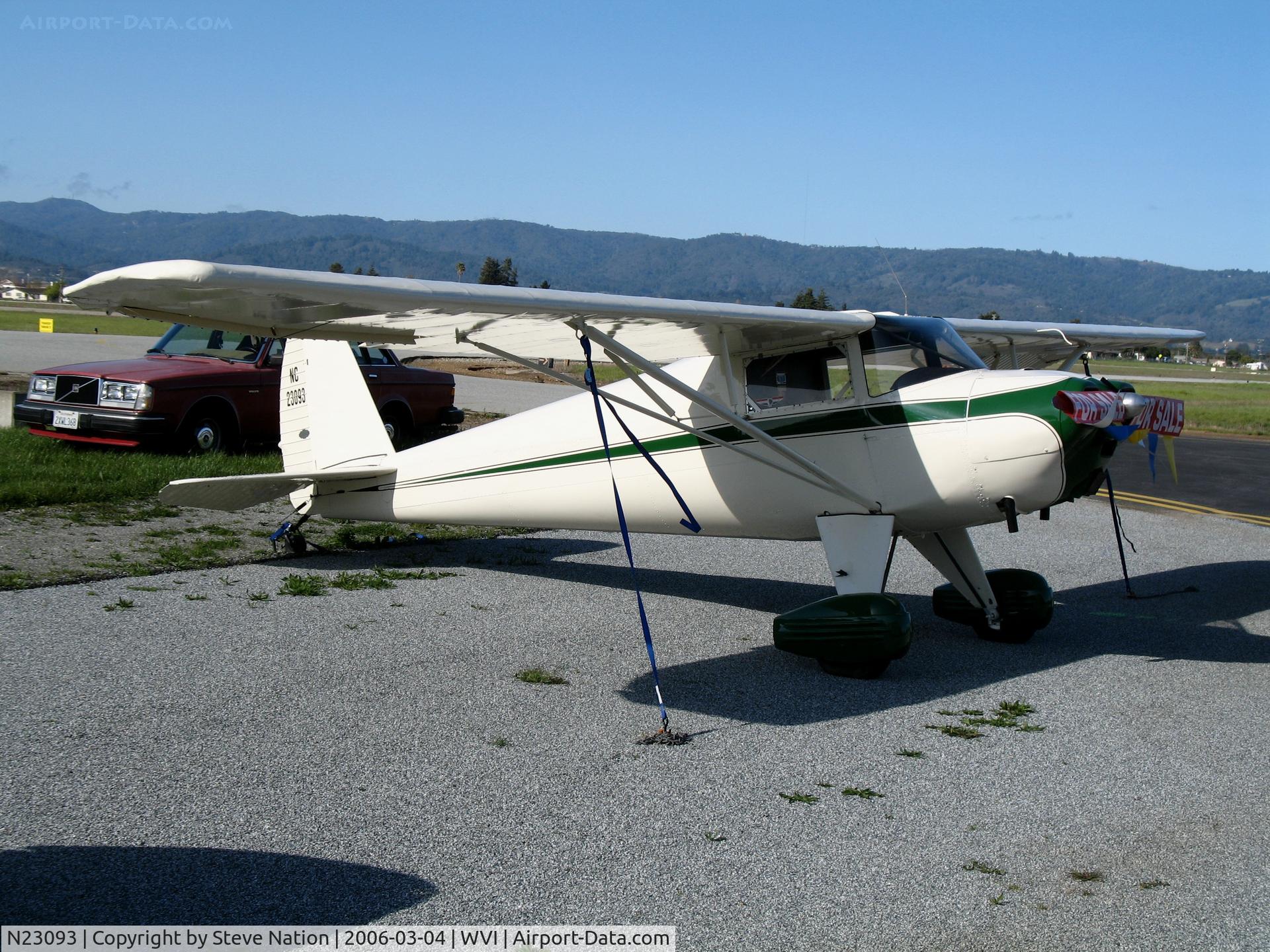 N23093, 1939 Luscombe 8A C/N 1017, 1939 Luscombe 8A as NC23093 at Watsonville, CA