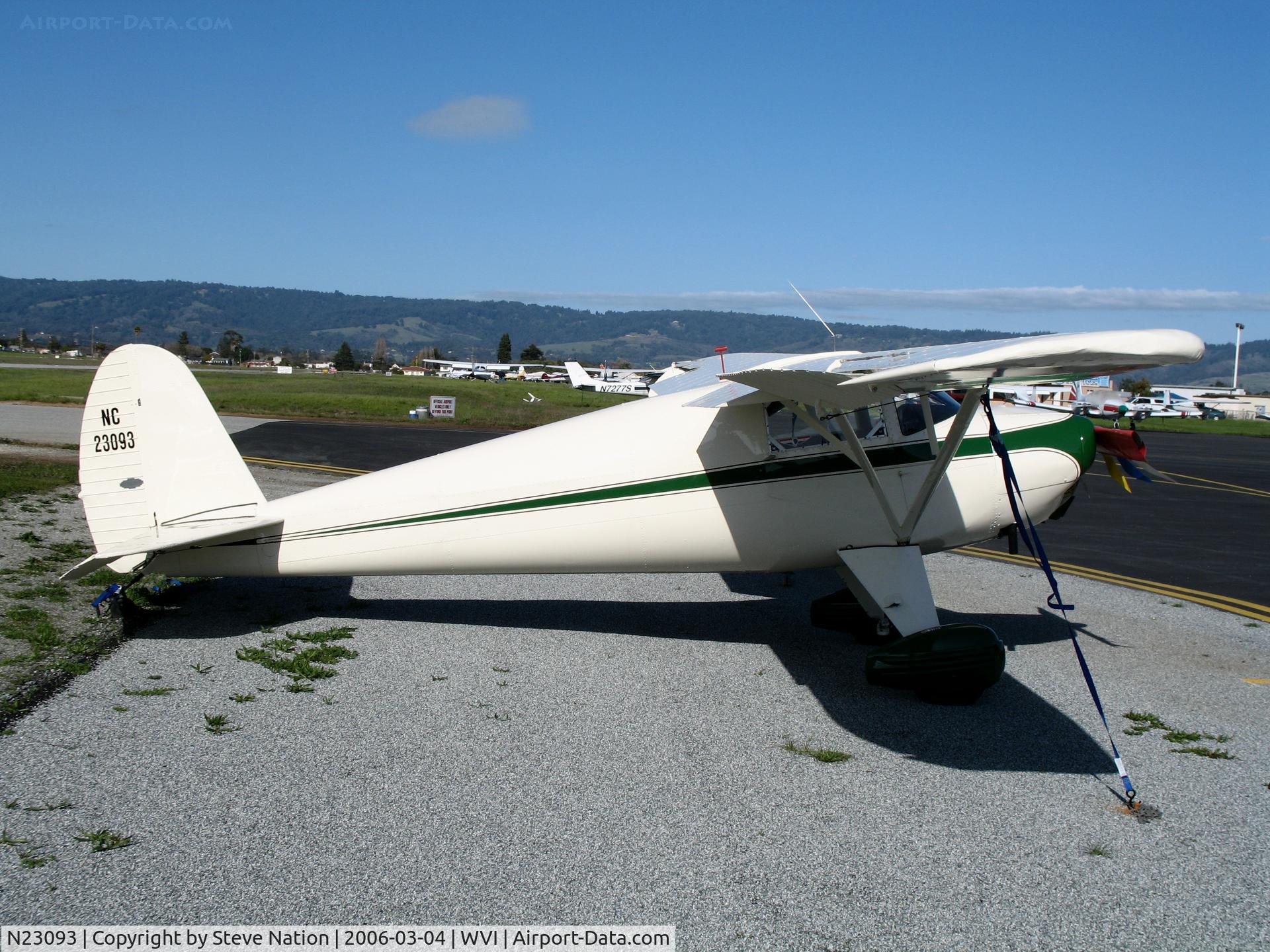 N23093, 1939 Luscombe 8A C/N 1017, 1939 Luscombe 8A as NC23093 at Watsonville, CA
