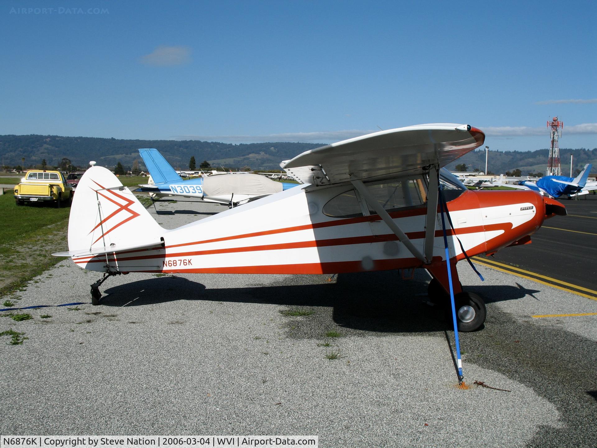 N6876K, 1949 Piper PA-16 Clipper C/N 16-717, 1949 Piper PA-16 at Watsonville, CA