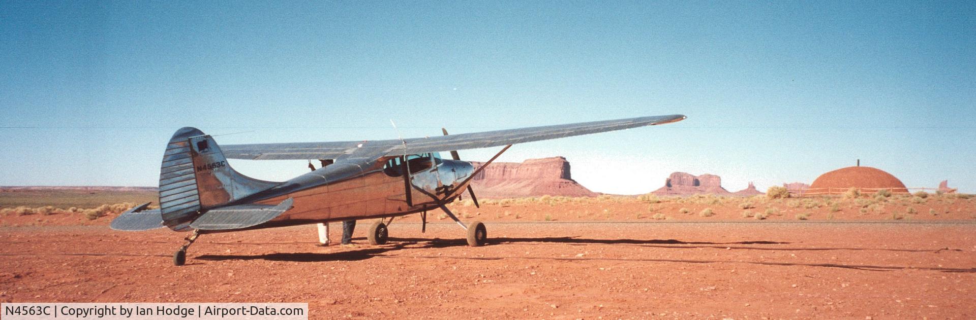 N4563C, 1953 Cessna 170B C/N 25507, 1953 C 170B Monument Valley
