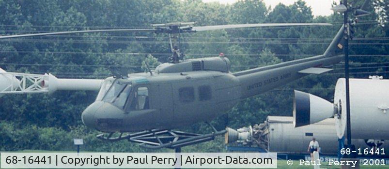68-16441, 1968 Bell UH-1H Iroquois C/N 11100, At the Space Center in Huntsville, AL.  This serial number saw combat in Vietnam