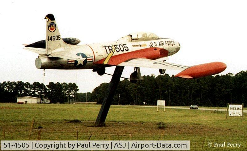 51-4505, 1951 Lockheed T-33A Shooting Star C/N 580-5800, Good looking bird, just need some more history on her.