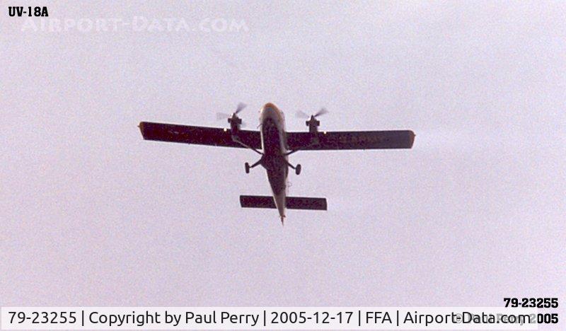 79-23255, 1979 De Havilland Canada UV-18A Twin Otter C/N 680, Inbound to the drop zone for the opening of the Wright Brother's Centennial 2005
