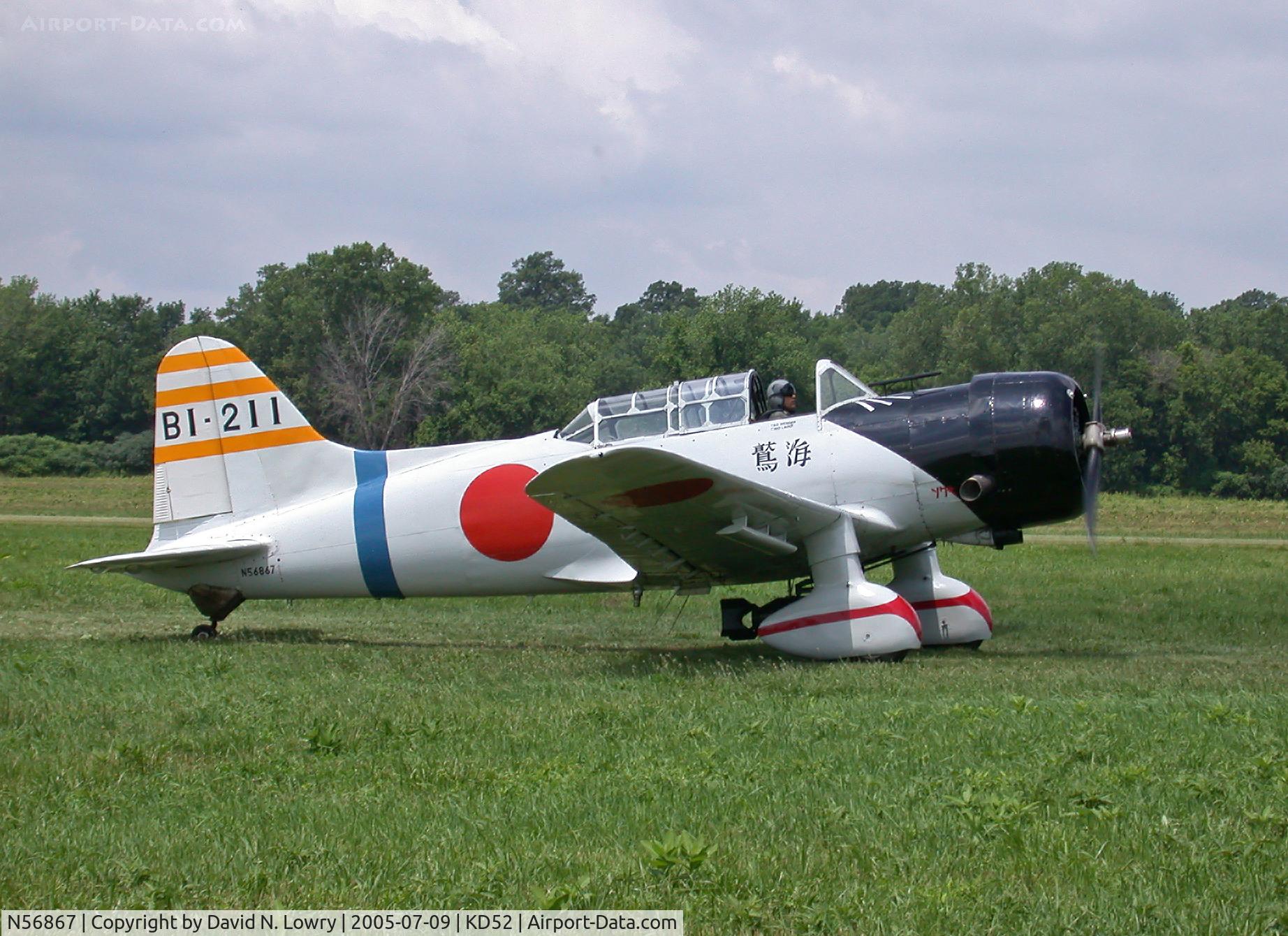 N56867, 1945 Consolidated Vultee BT-13B (SNV-2) Replica C/N 79-1220, N56867 Taxiing out KD52.