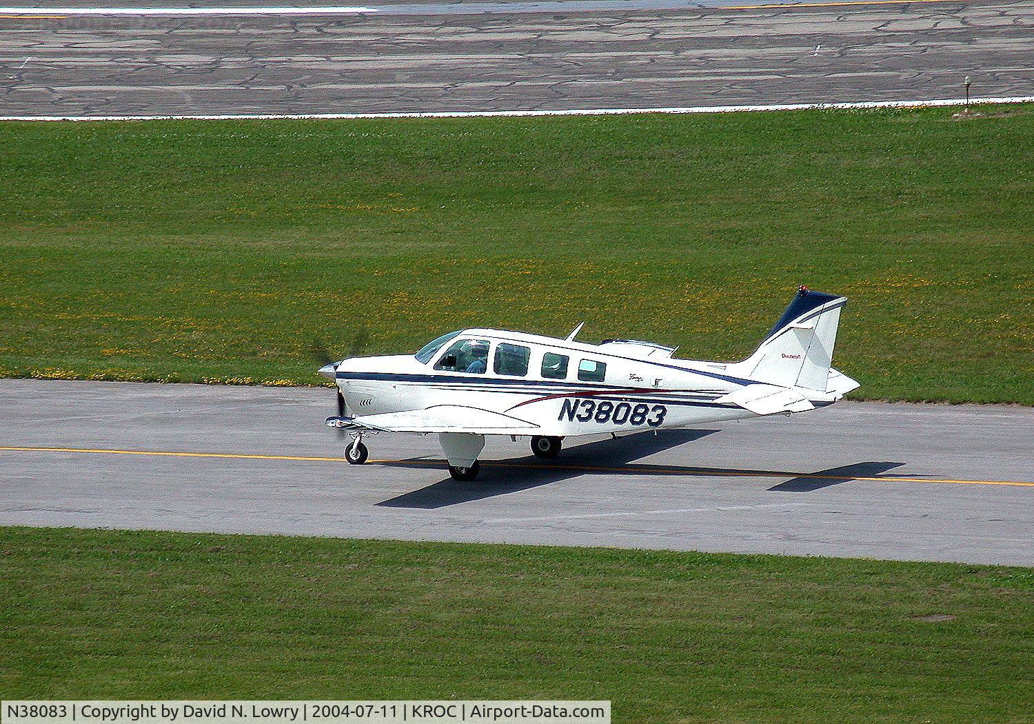 N38083, 1980 Beech A36 Bonanza 36 C/N E-1799, N38083 KROC.